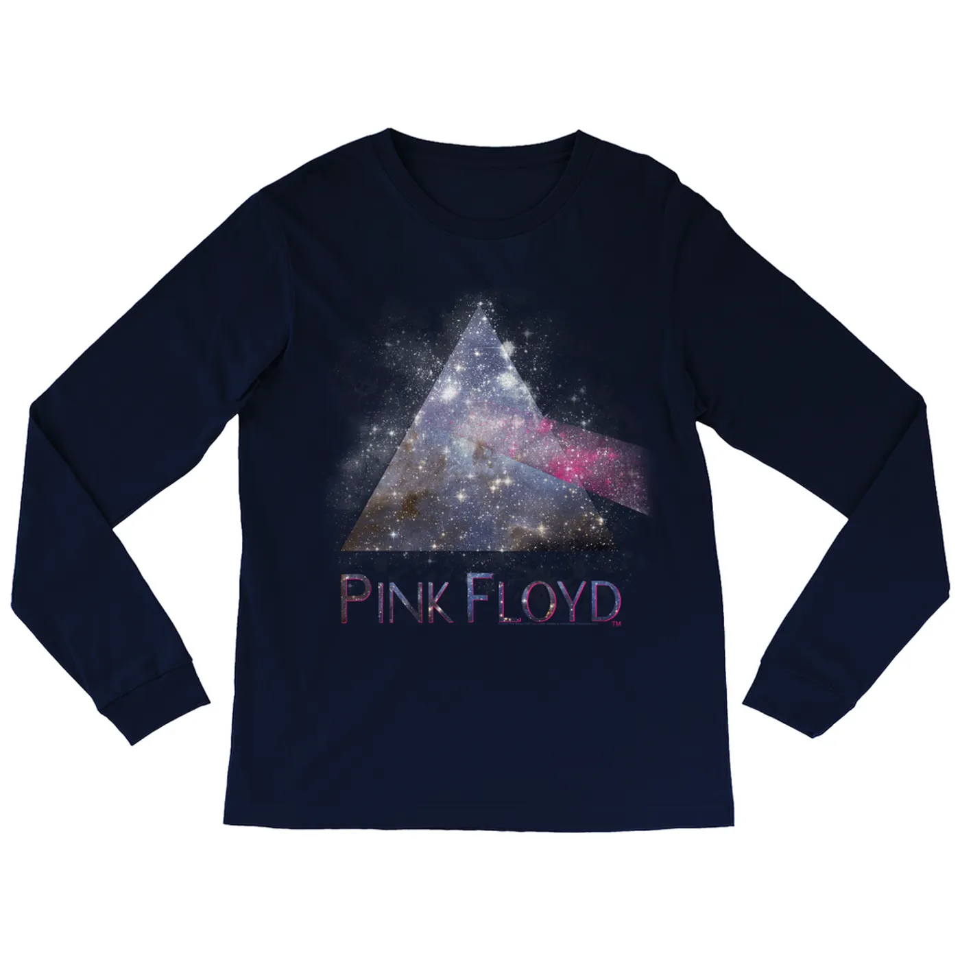 Pink Floyd Long Sleeve Shirt | Galaxy Of Stars Prism Image Pink Floyd Shirt
