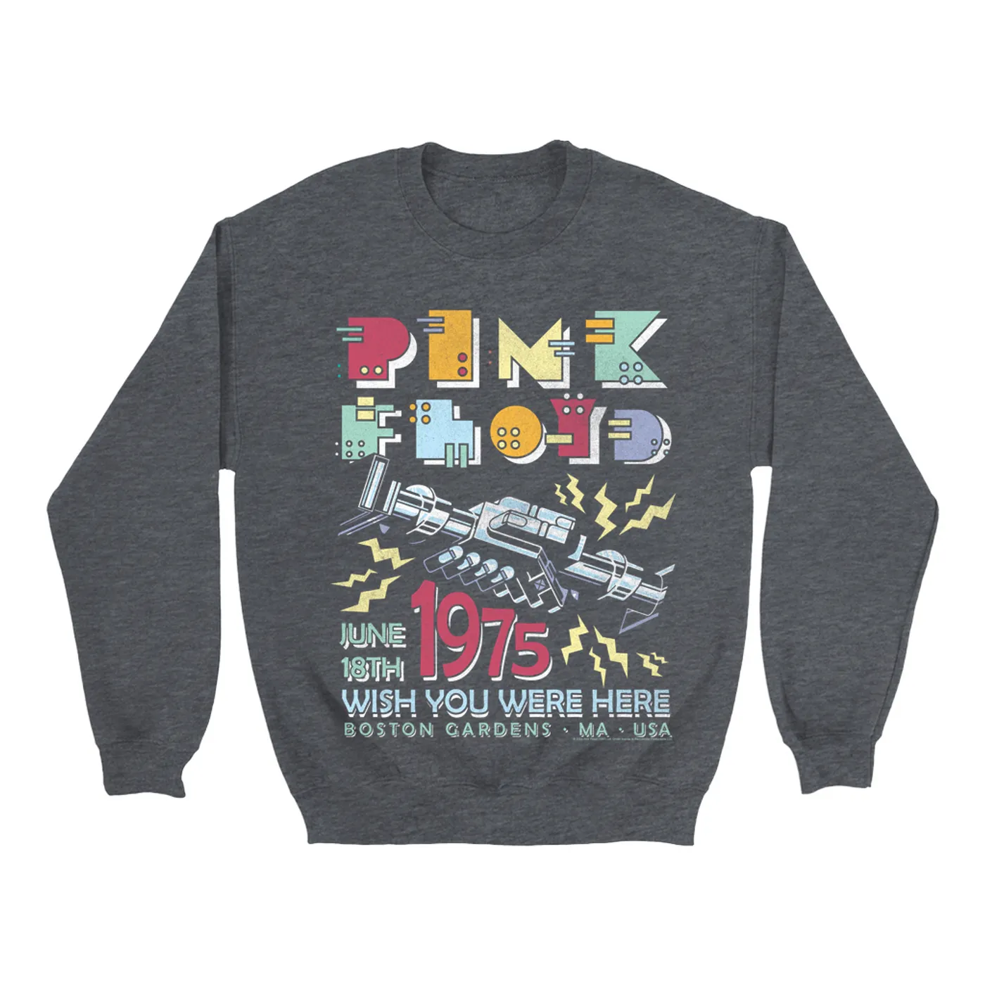 Pink Floyd Sweatshirt | Boston Gardens 1975 Performance Pink Floyd Sweatshirt