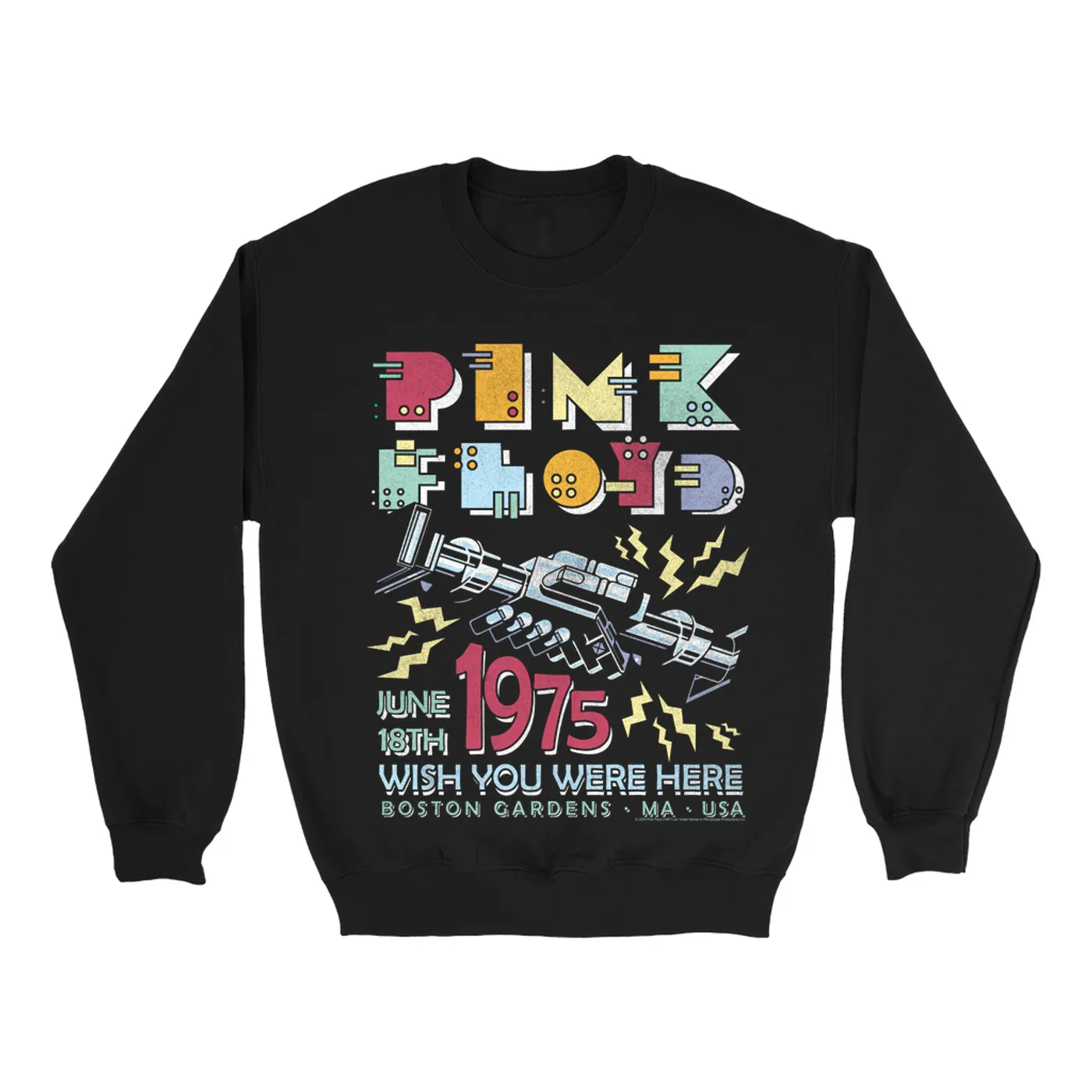 Pink Floyd Sweatshirt | Boston Gardens 1975 Performance Pink Floyd Sweatshirt