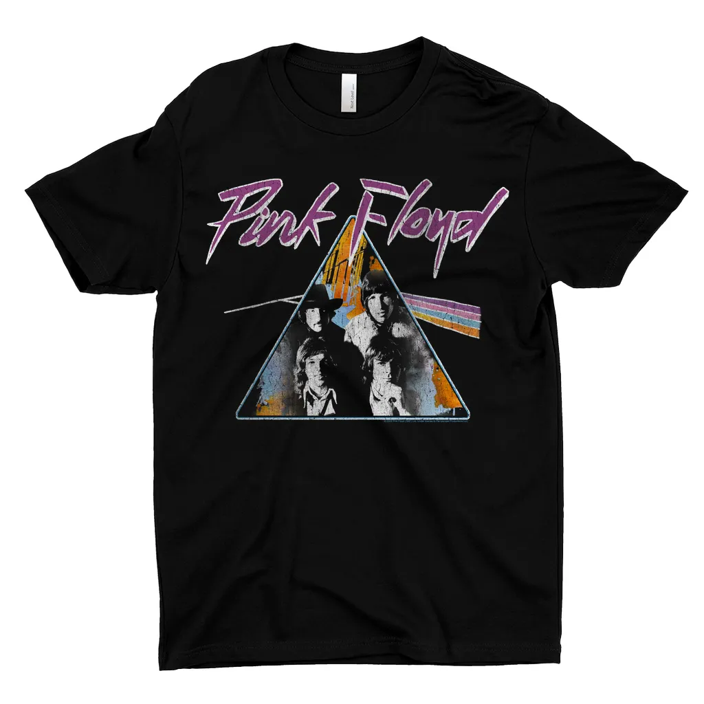 T-Shirt | Group Prism Image Purple Distressed Dark Shirt