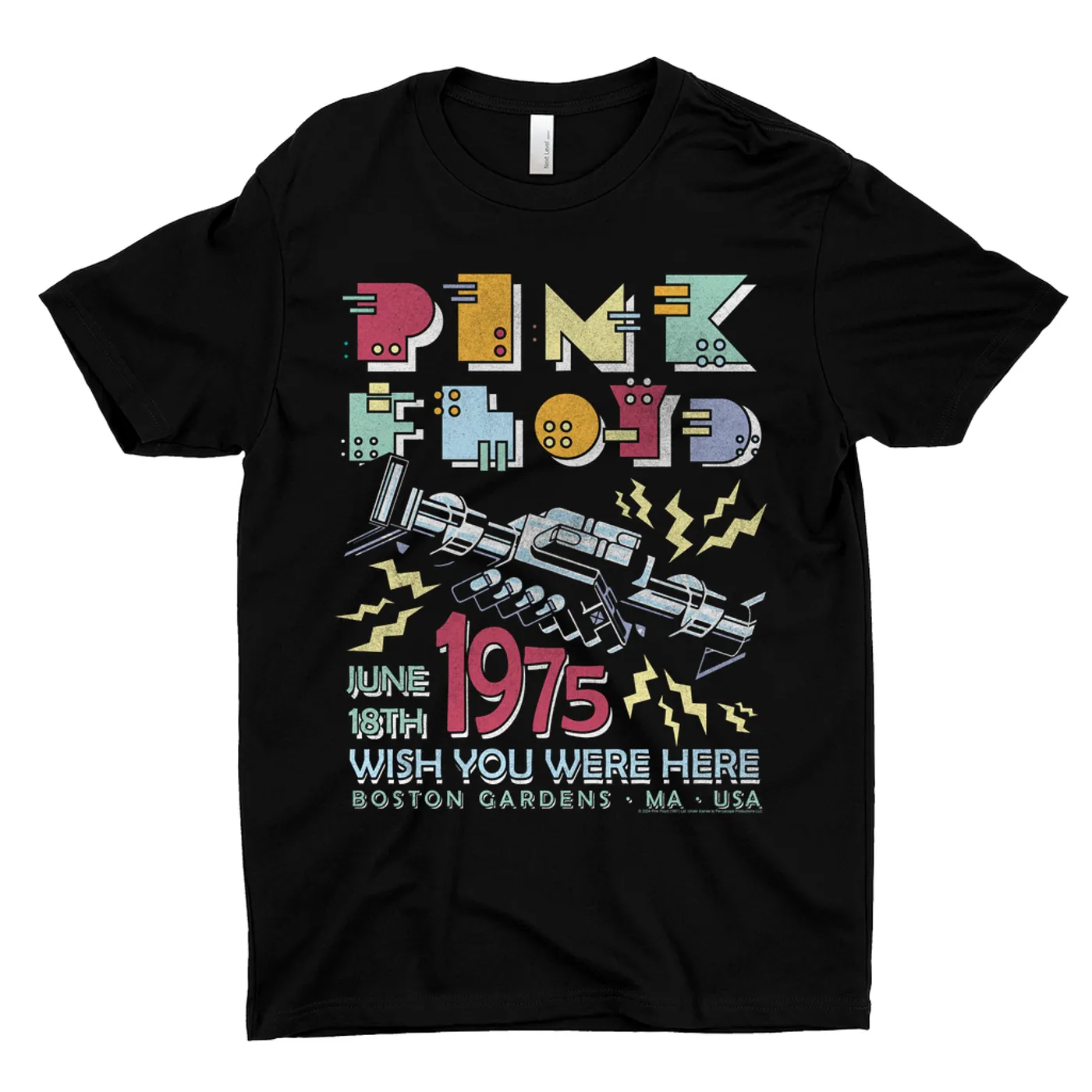 Pink Floyd T-Shirt | Boston Gardens 1975 Performance Pink Floyd Dark Shirt