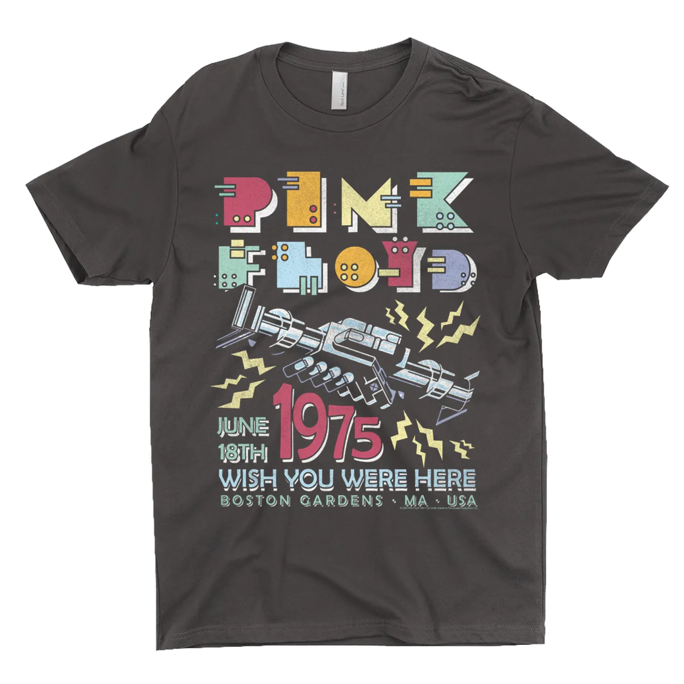 Pink Floyd T-Shirt | Boston Gardens 1975 Performance Pink Floyd Dark Shirt