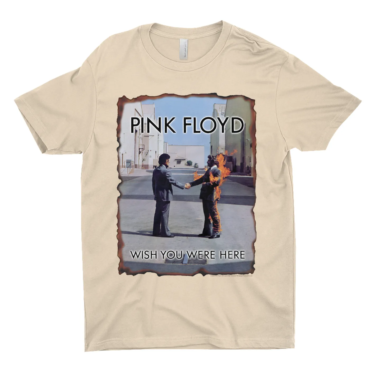 Pink Floyd T-Shirt | Wish You Were Here Vintage Burnt Pink Floyd Light Shirt