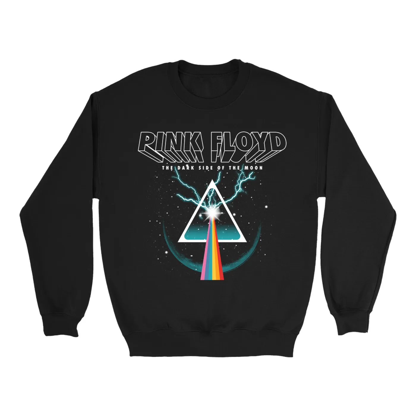 Pink Floyd Sweatshirt | DSOTM Thunder Prism Pink Floyd Sweatshirt