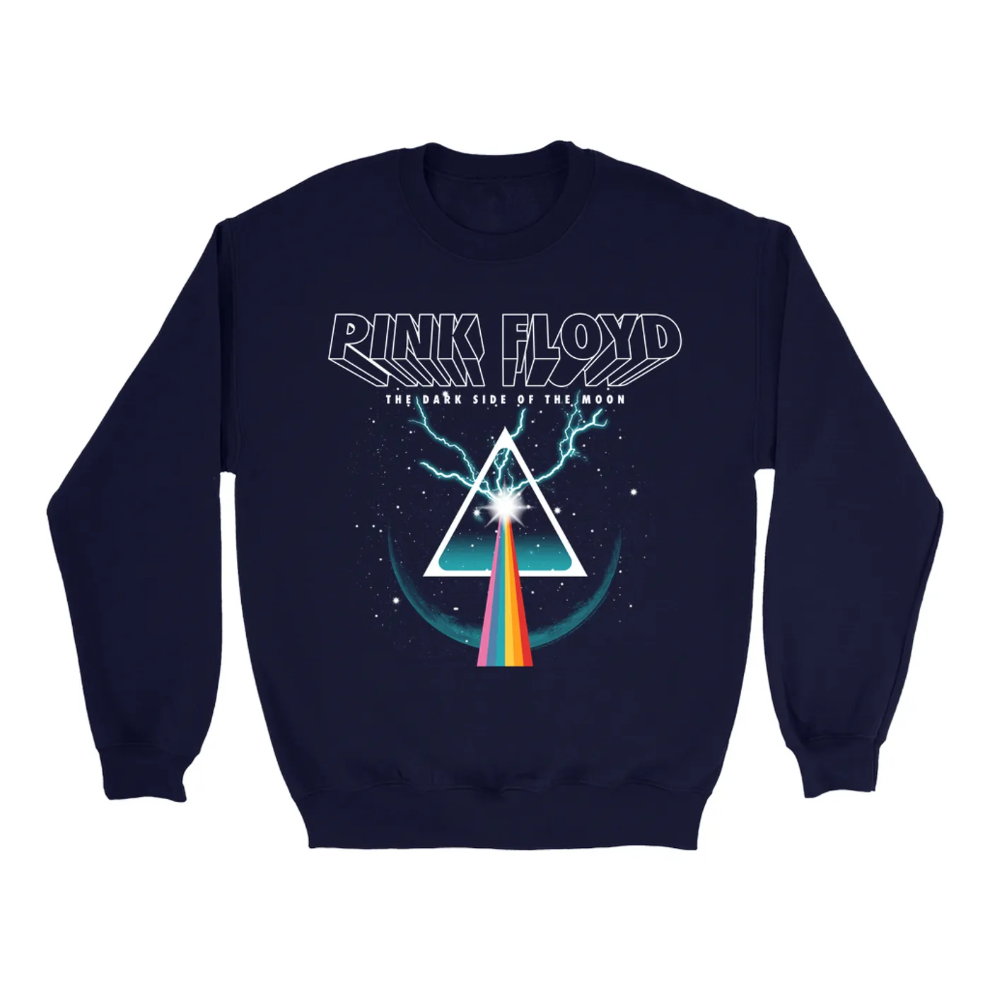 Pink Floyd Sweatshirt | DSOTM Thunder Prism Pink Floyd Sweatshirt