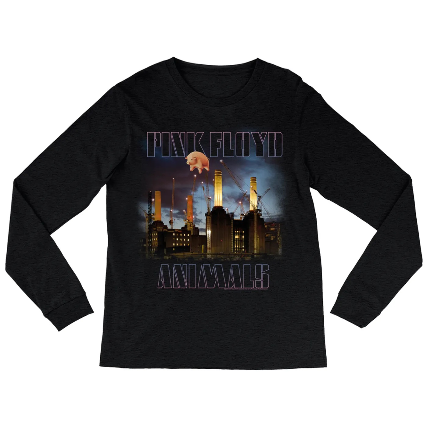 Pink Floyd Long Sleeve Shirt | Animals Night Sky Pink Floyd Shirt