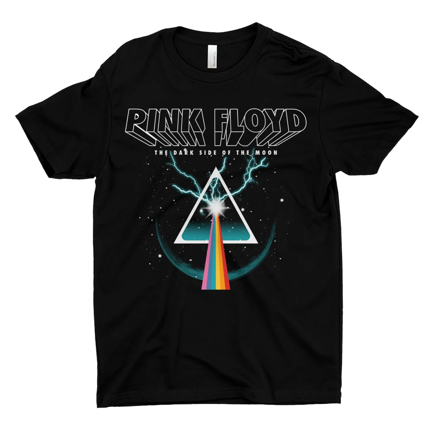 Pink Floyd T-Shirt | DSOTM Thunder Prism Pink Floyd Dark Shirt