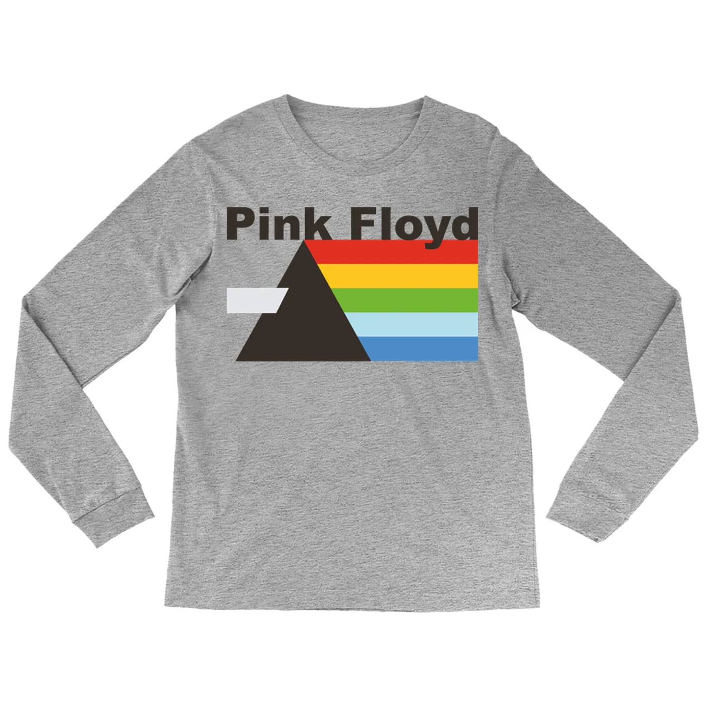 Pink Floyd Long Sleeve Shirt | Classic Retro Dark Side Of The Moon Design Pink Floyd Shirt