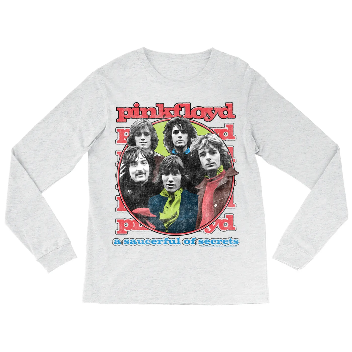 Pink Floyd Long Sleeve Shirt | A Saucerful Of Secrets Group Design (Merchbar Exclusive) Pink Floyd Shirt