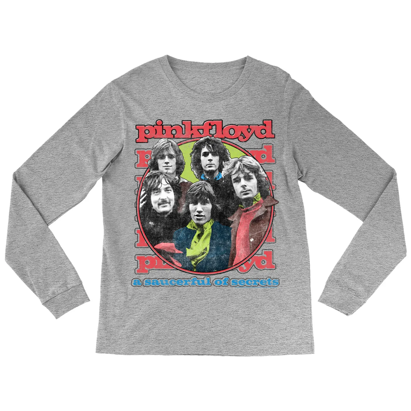 Pink Floyd Long Sleeve Shirt | A Saucerful Of Secrets Group Design (Merchbar Exclusive) Pink Floyd Shirt