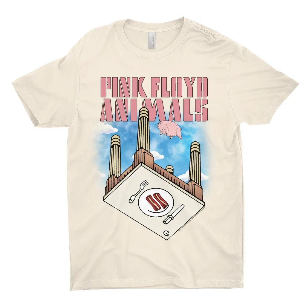 T-Shirt | Animals Bacon Table Image Light Shirt