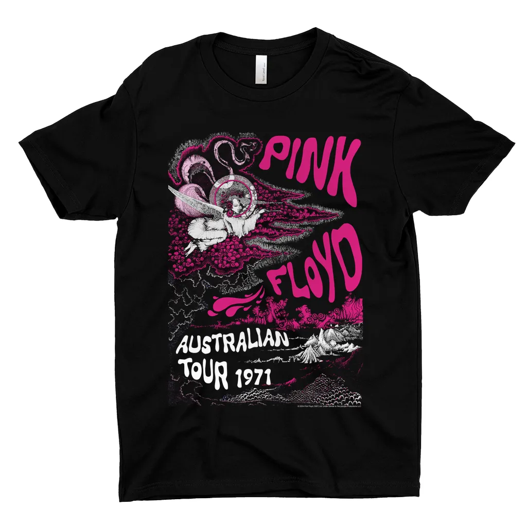 T-Shirt | 1971 Australian Tour Poster Design Dark Shirt
