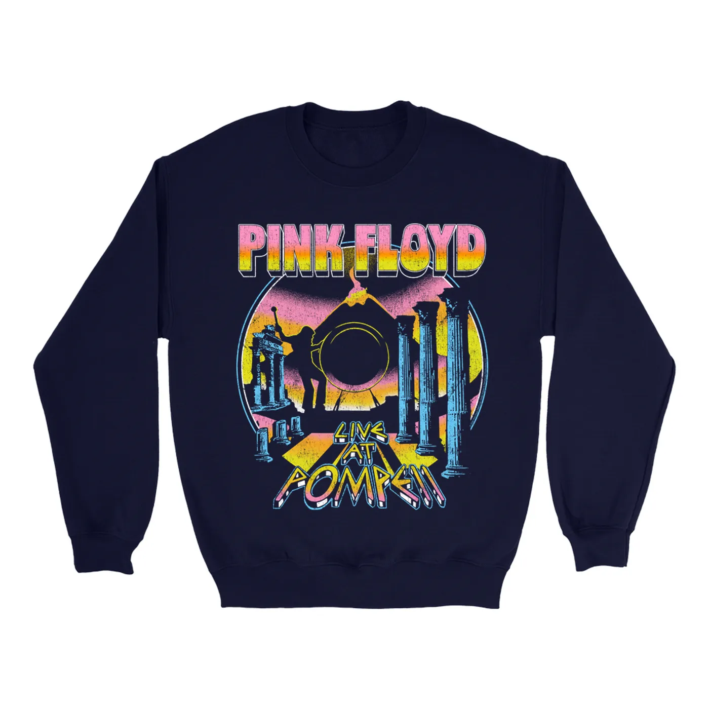 Pink Floyd Sweatshirt | Colorful Live at Pompeii Pink Floyd Sweatshirt