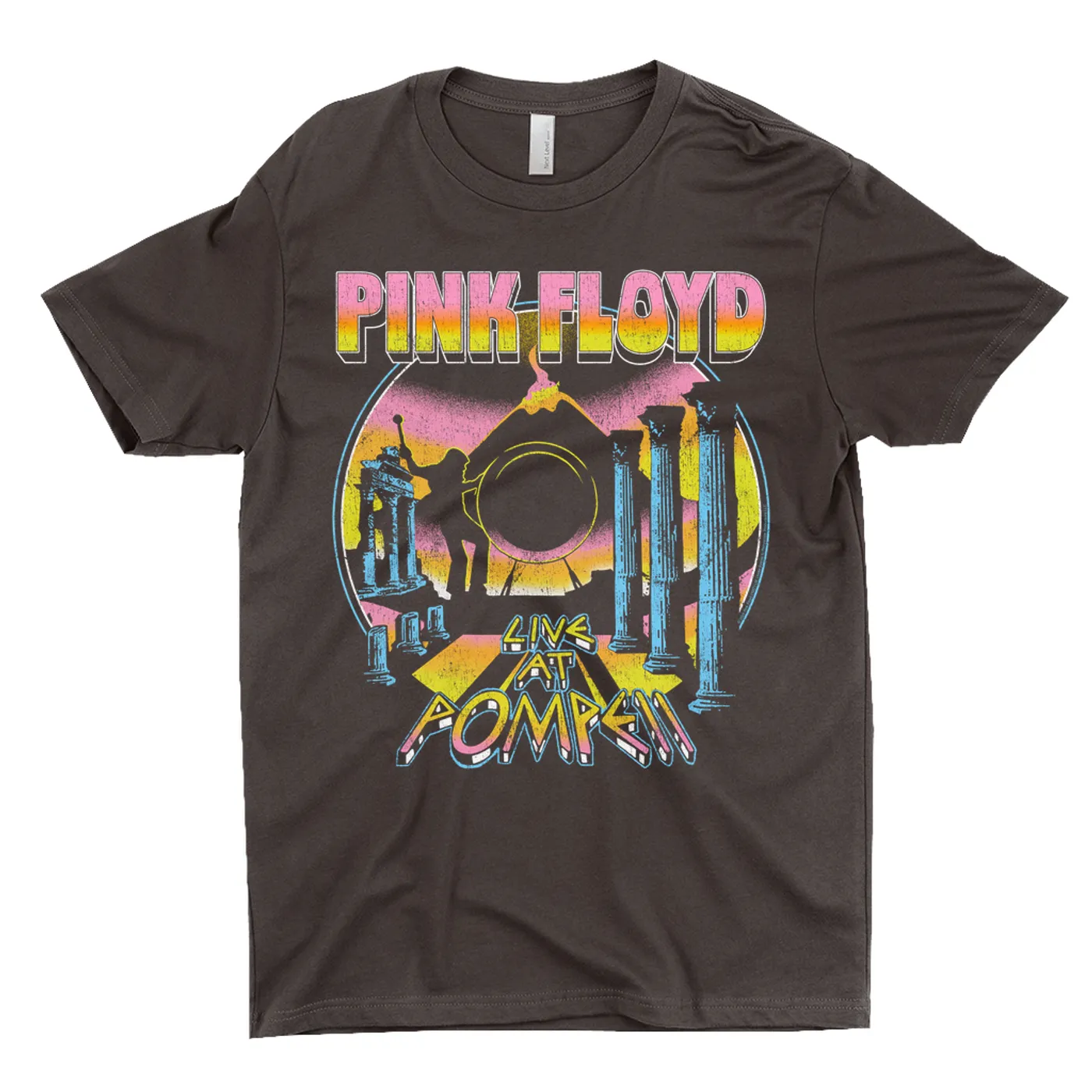 Pink Floyd T-Shirt | Colorful Live at Pompeii Pink Floyd Dark Shirt