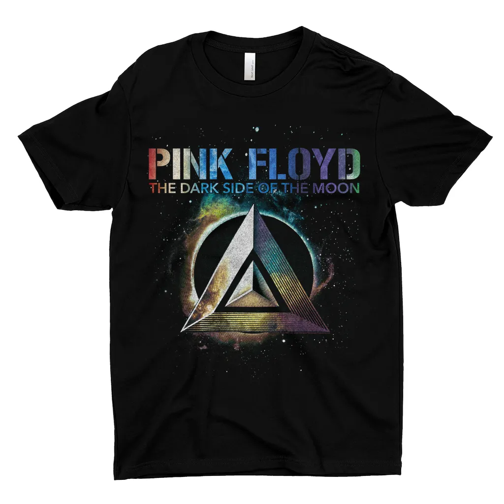 T-Shirt | Dark Side Of The Moon Colorful Shield Dark Shirt