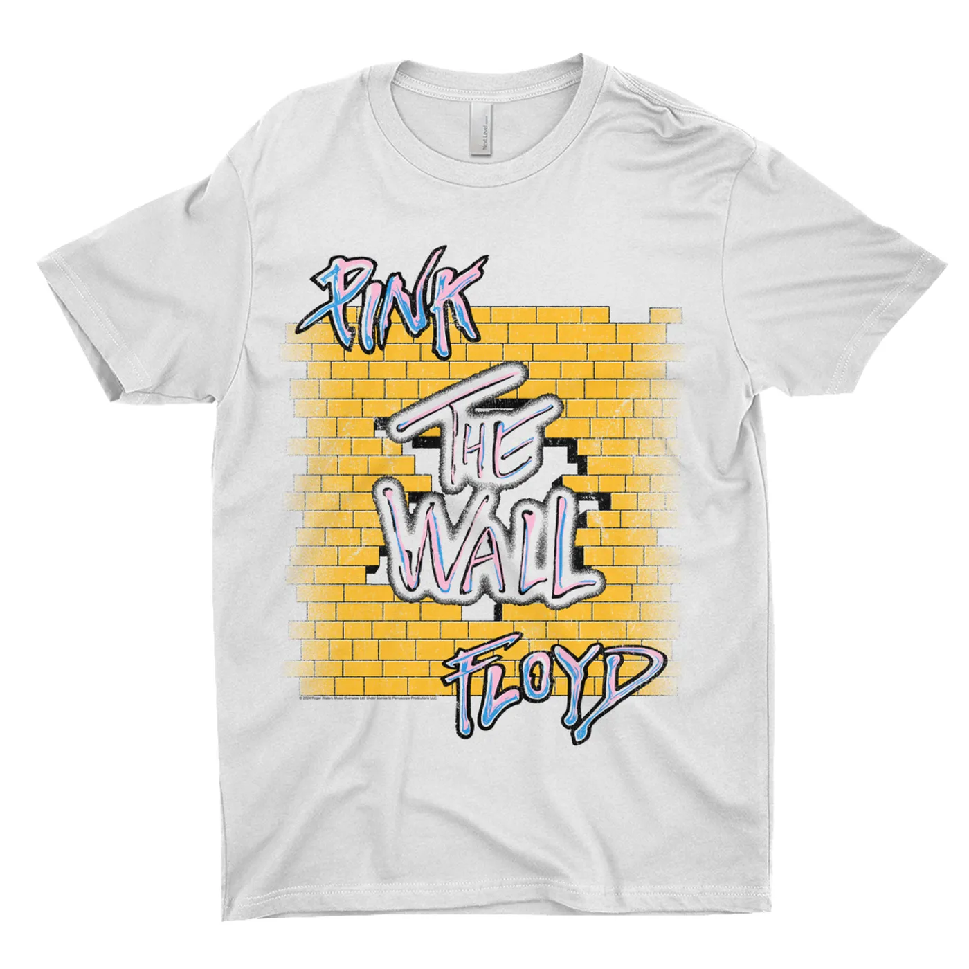 Pink Floyd T-Shirt | Pink Blue The Wall (Merchbar Exclusive) Pink Floyd Light Shirt
