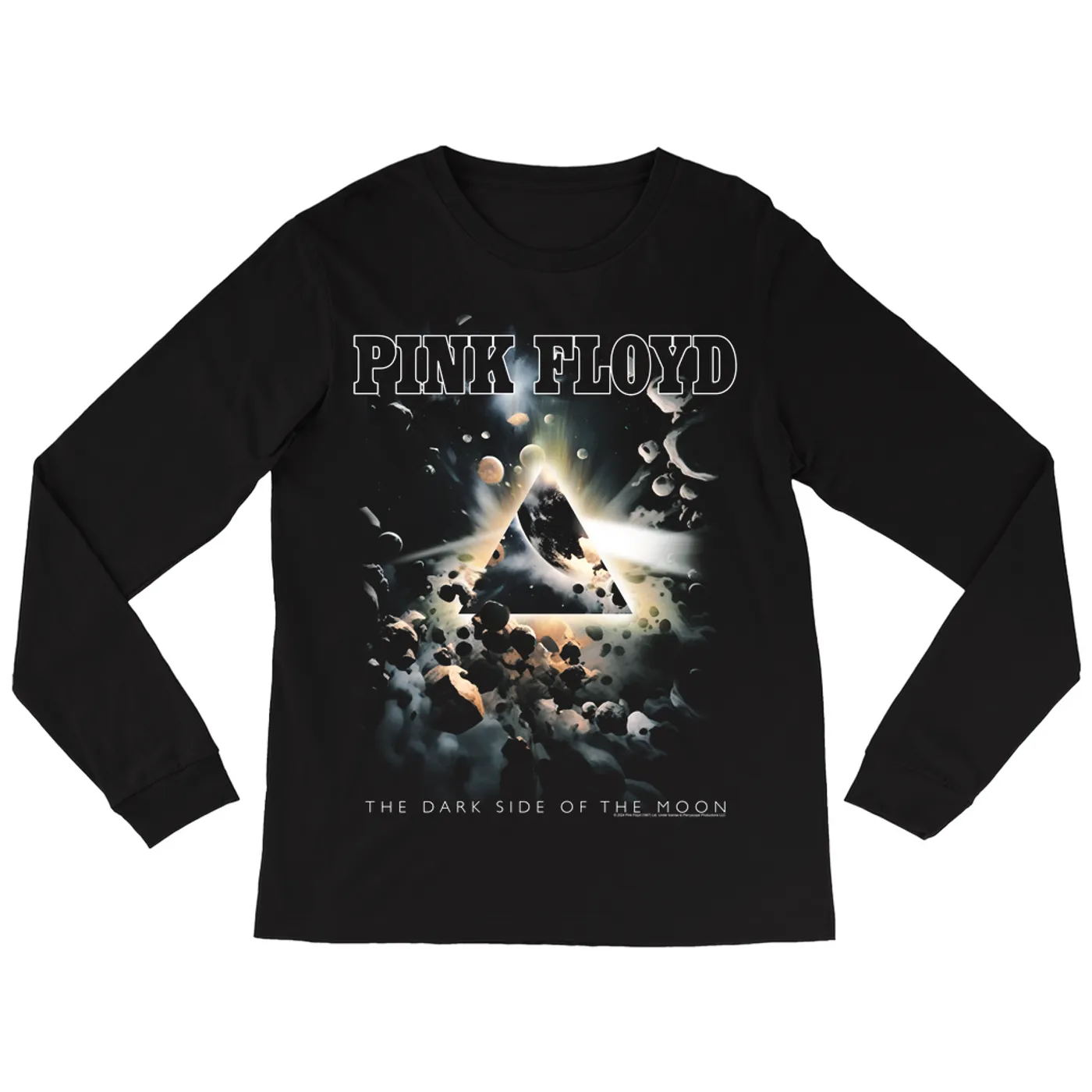 Pink Floyd Long Sleeve Shirt | Orbit Burst Dark Side Of The Moon (Merchbar Exclusive) Pink Floyd Shirt