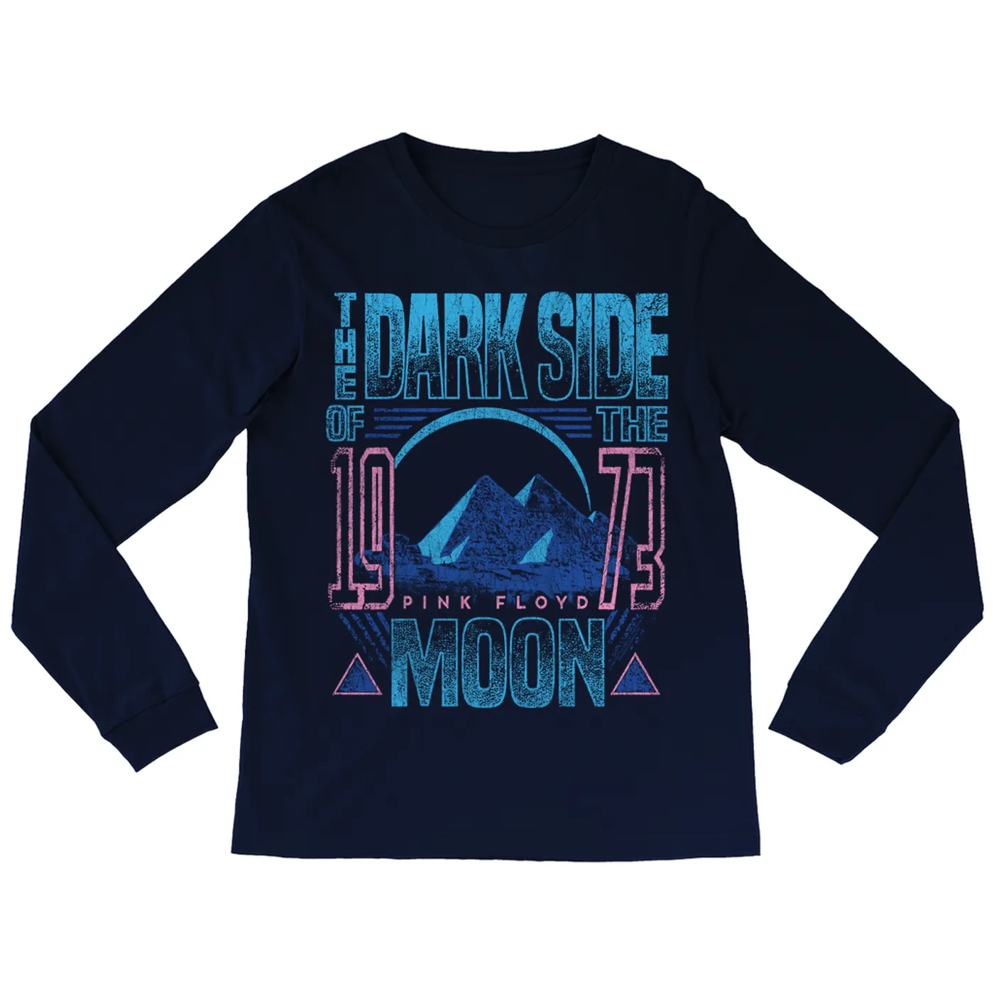 Pink Floyd Long Sleeve Shirt | Pyramid Poster The Dark Side Of The Moon 1973 Pink Floyd Shirt