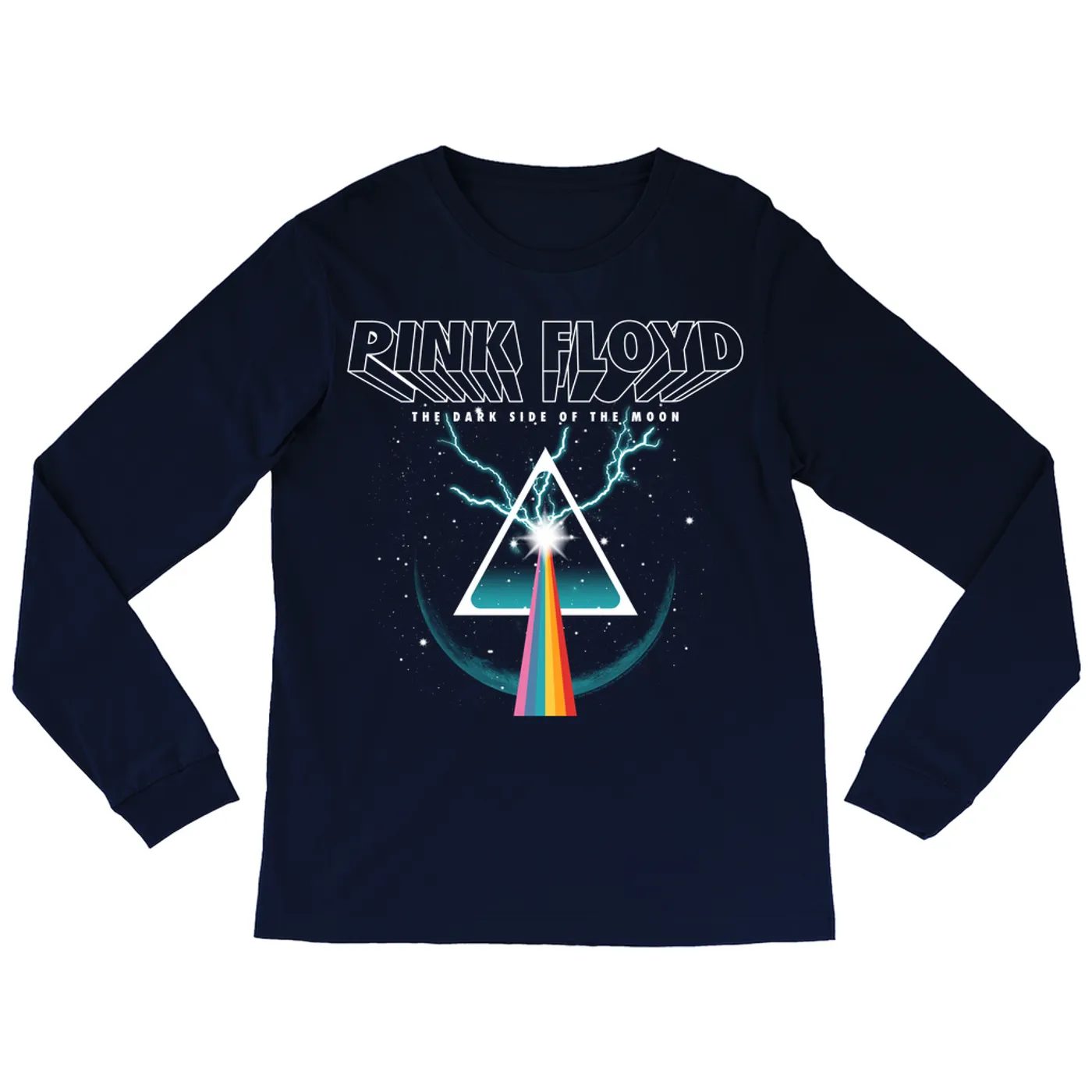 Pink Floyd Long Sleeve Shirt | DSOTM Thunder Prism Pink Floyd Shirt