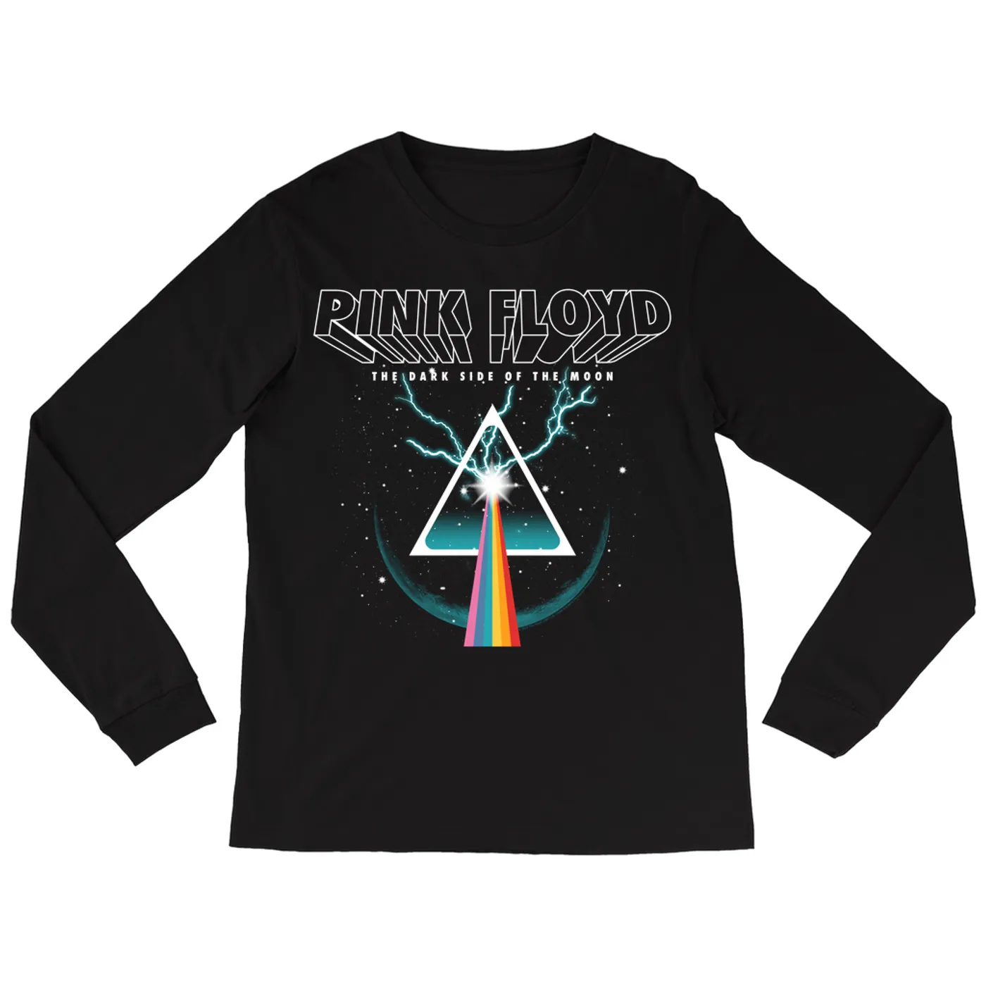 Pink Floyd Long Sleeve Shirt | DSOTM Thunder Prism Pink Floyd Shirt