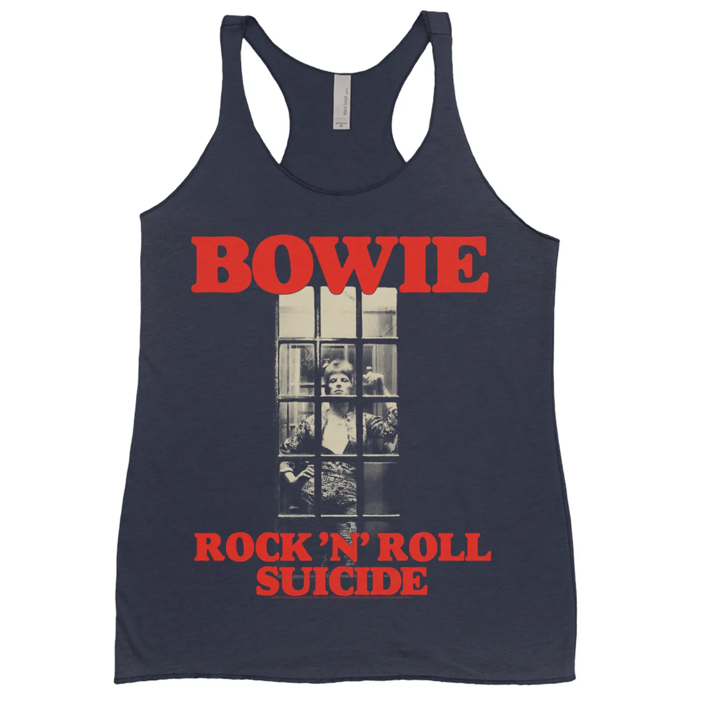 David Bowie Ladies' Tank Top | Retro Rock N' Roll Suicide David Bowie Shirt