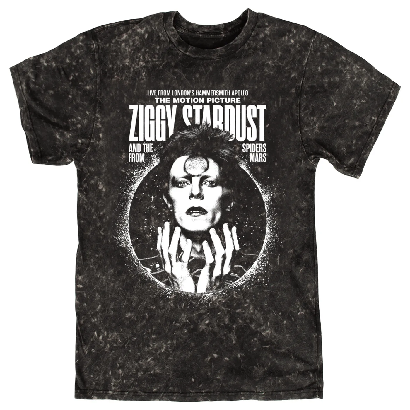 David Bowie T-shirt | Live From Hammersmith Apollo Ziggy Stardust And The Spiders From Mars Motion Picture David Bowie Mineral Wash Shirt