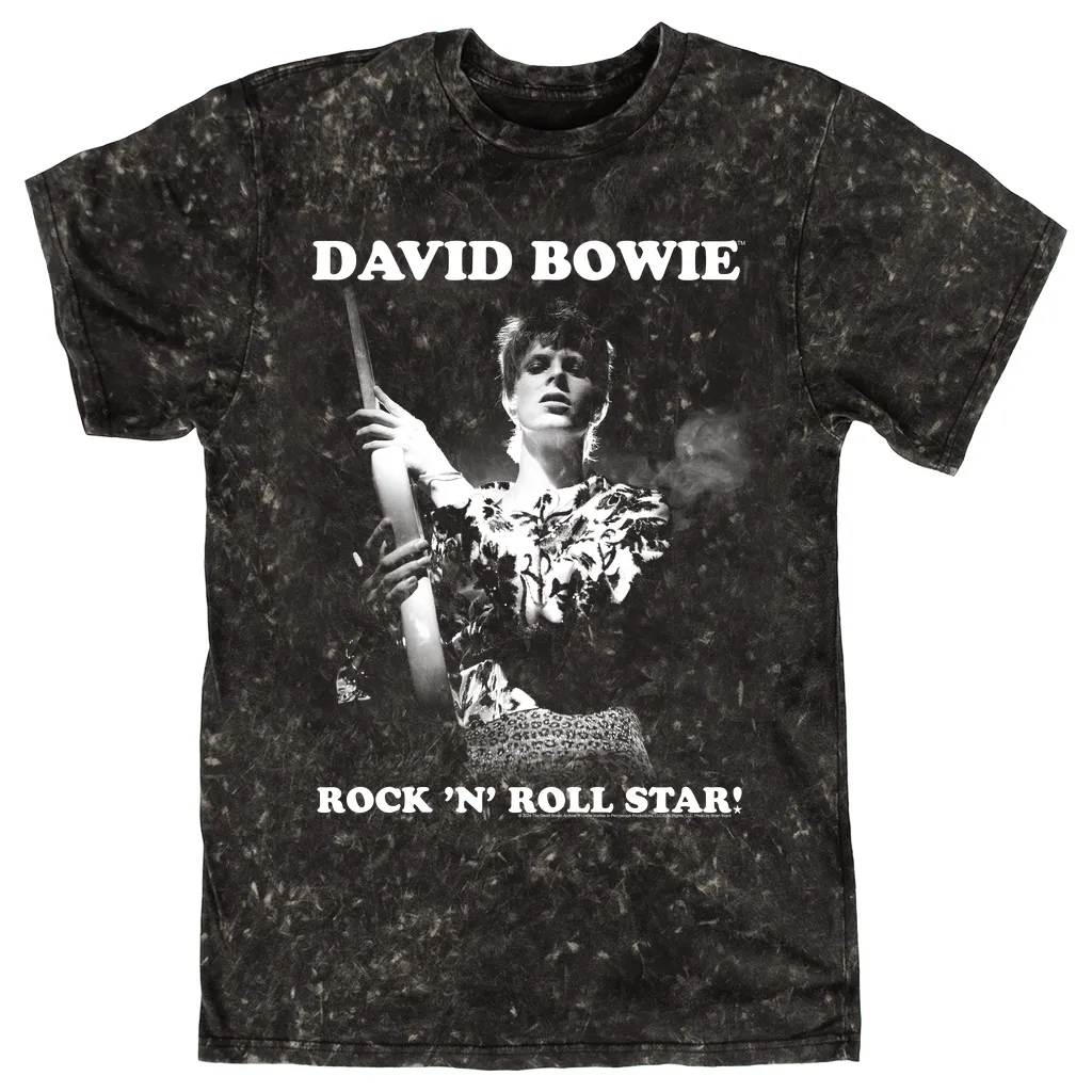 T-shirt | White Rock N' Roll Star Mineral Wash Shirt