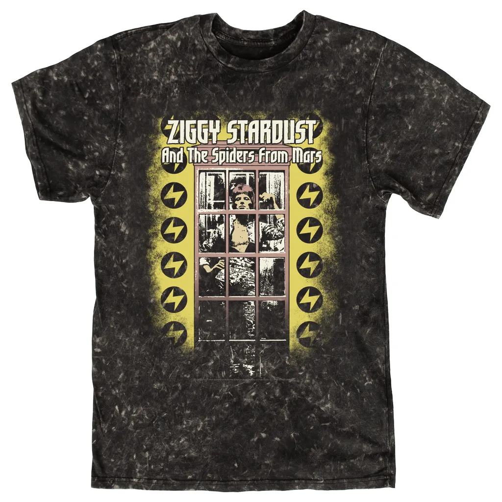 T-shirt | Album Design Ziggy Stardust Distressed Mineral Wash Shirt