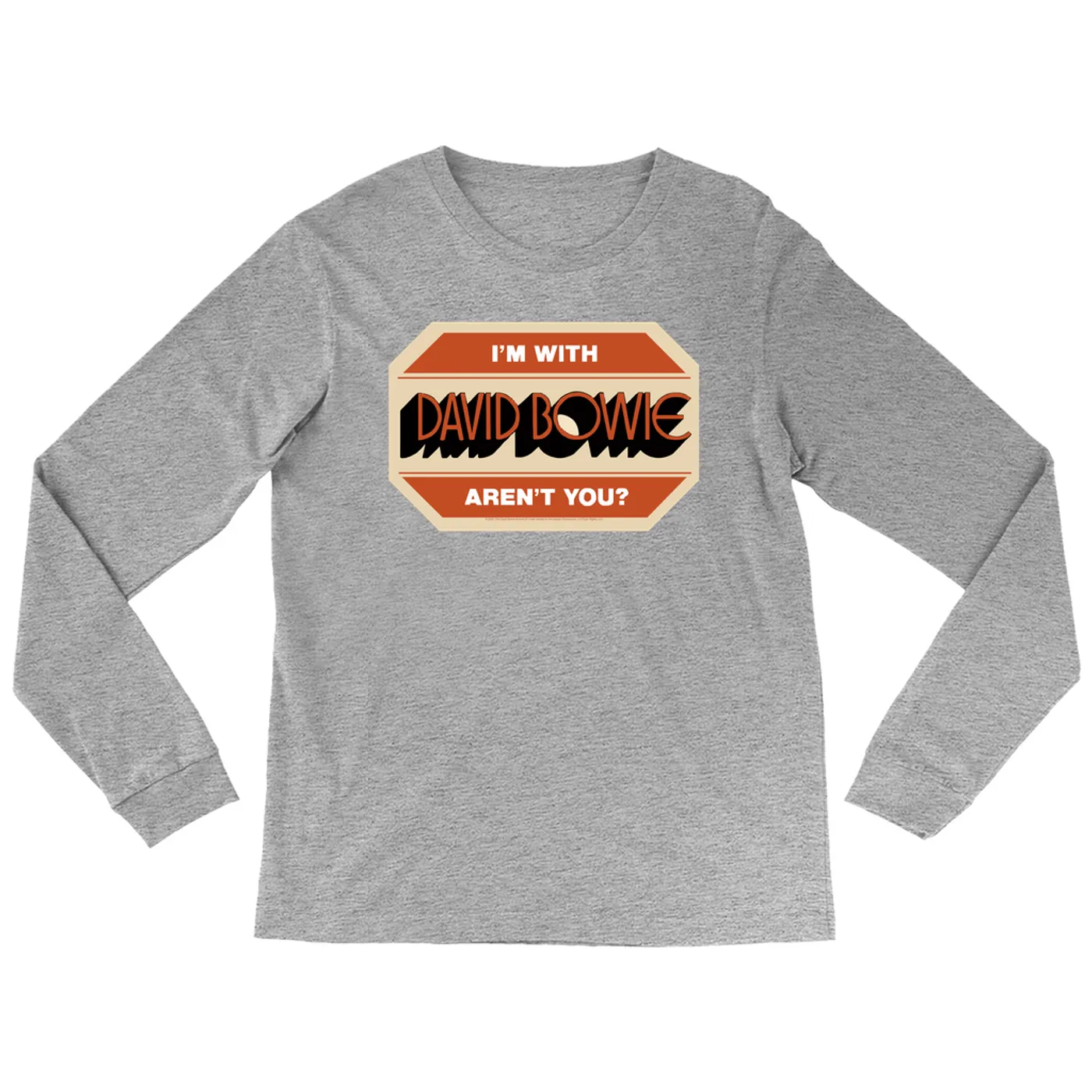 David Bowie Long Sleeve Shirt | I'm With David Bowie Sticker David Bowie Shirt