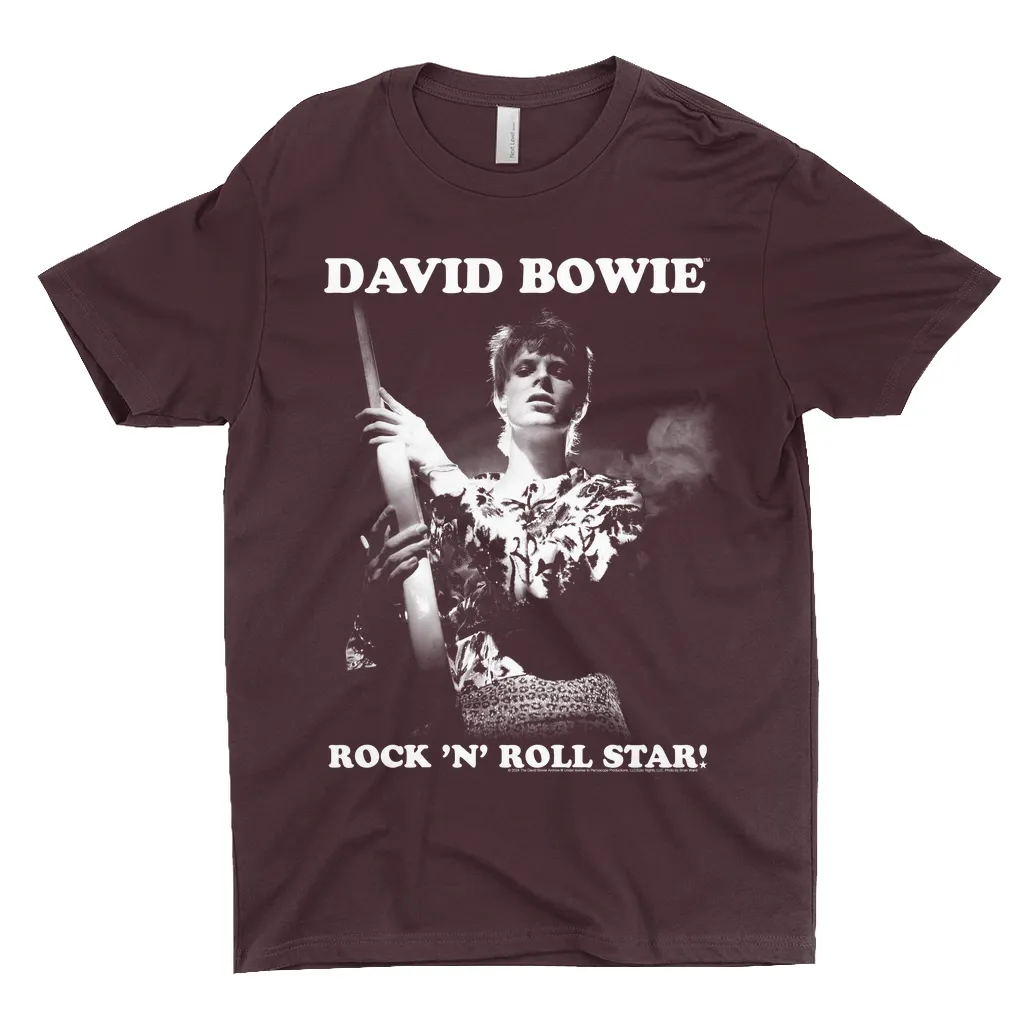 T-Shirt | White Rock N' Roll Star Dark Shirt