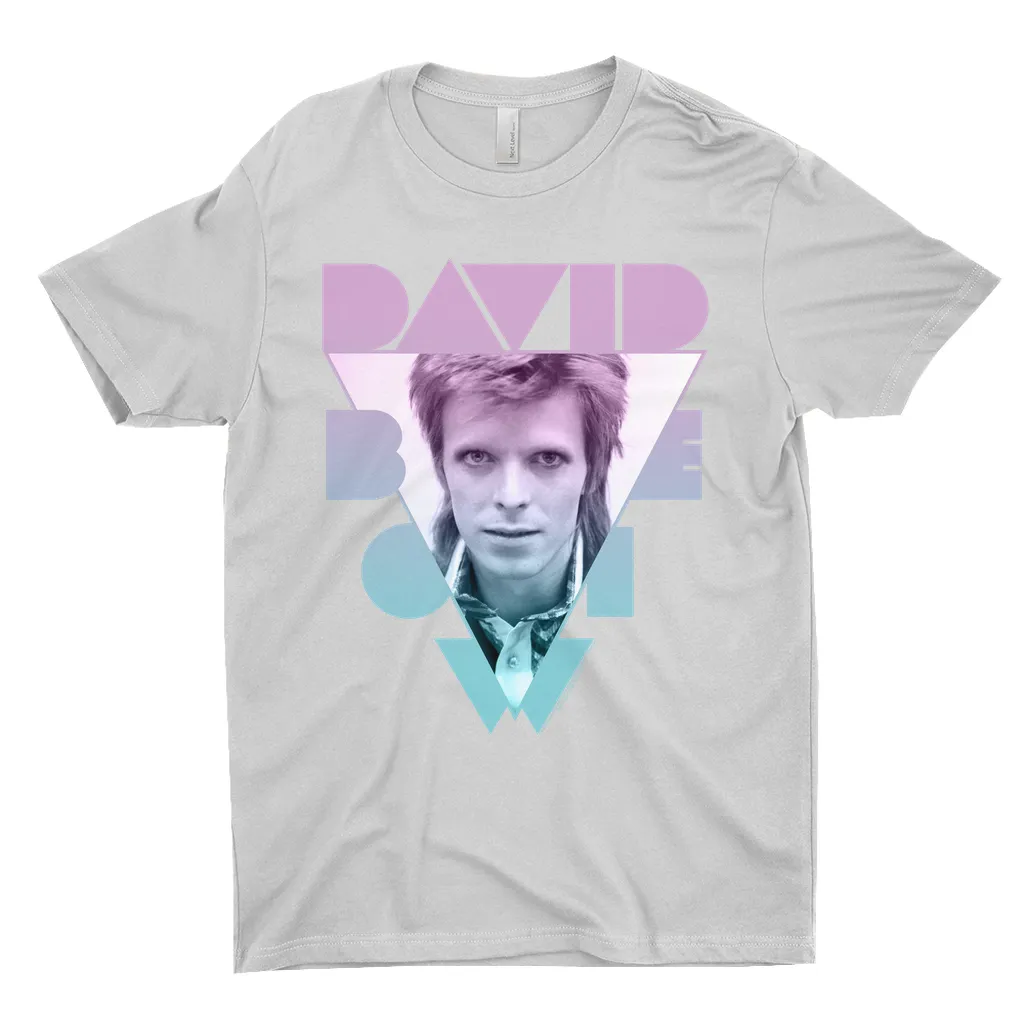 T-Shirt | Ombre Pastel Triangle Design Light Shirt