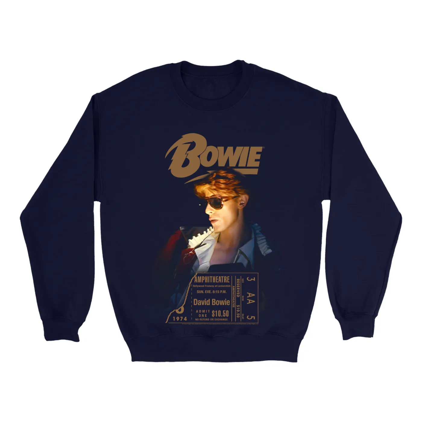 David Bowie Sweatshirt | Diamond Dogs LA Tour 1974 David Bowie Sweatshirt