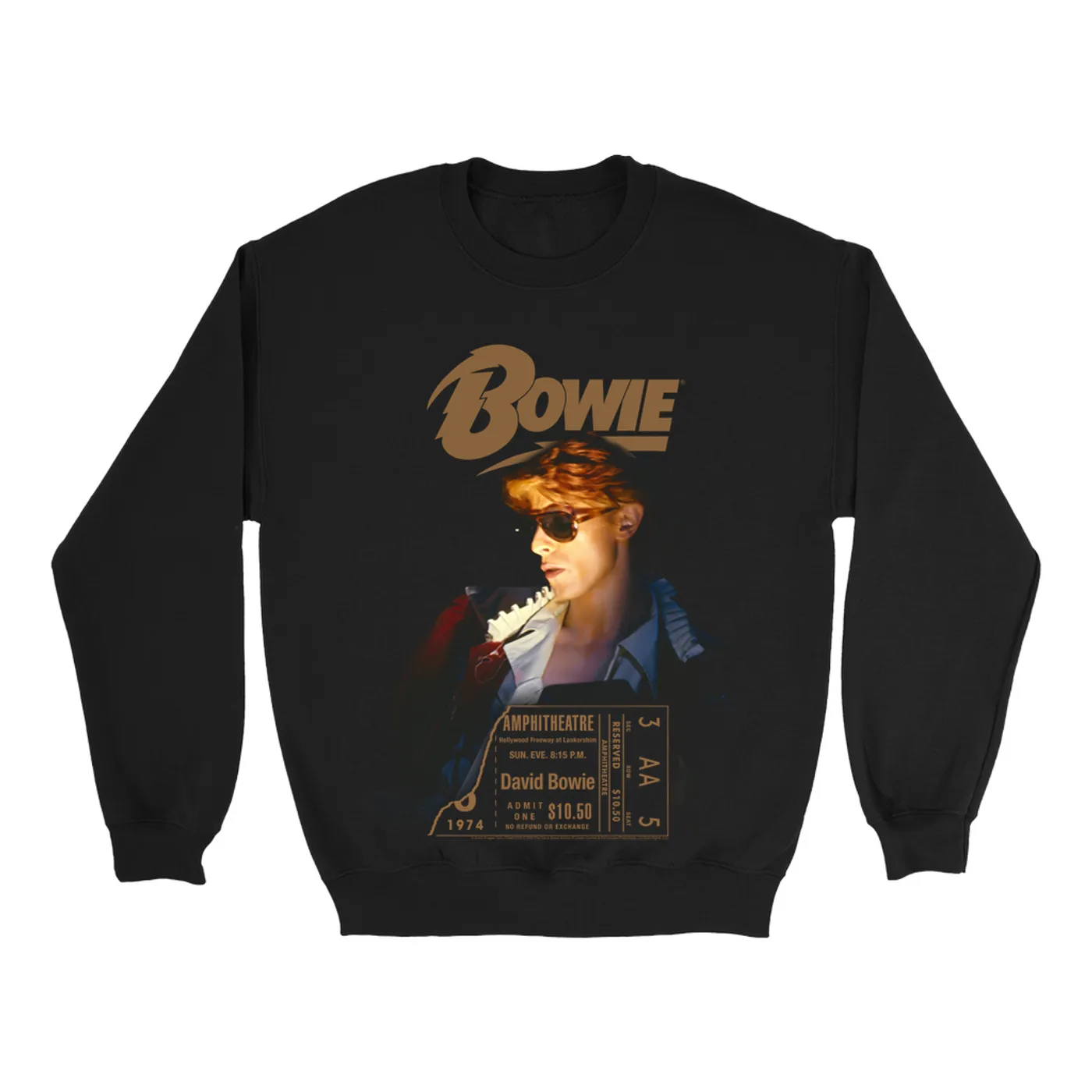 David Bowie Sweatshirt | Diamond Dogs LA Tour 1974 David Bowie Sweatshirt