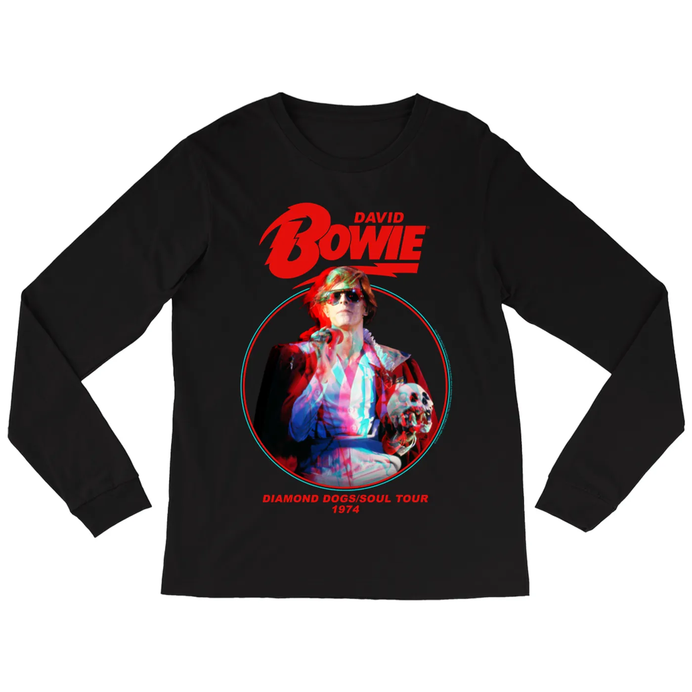 David Bowie Long Sleeve Shirt | Diamond Dogs Soul Tour 1974 David Bowie Shirt