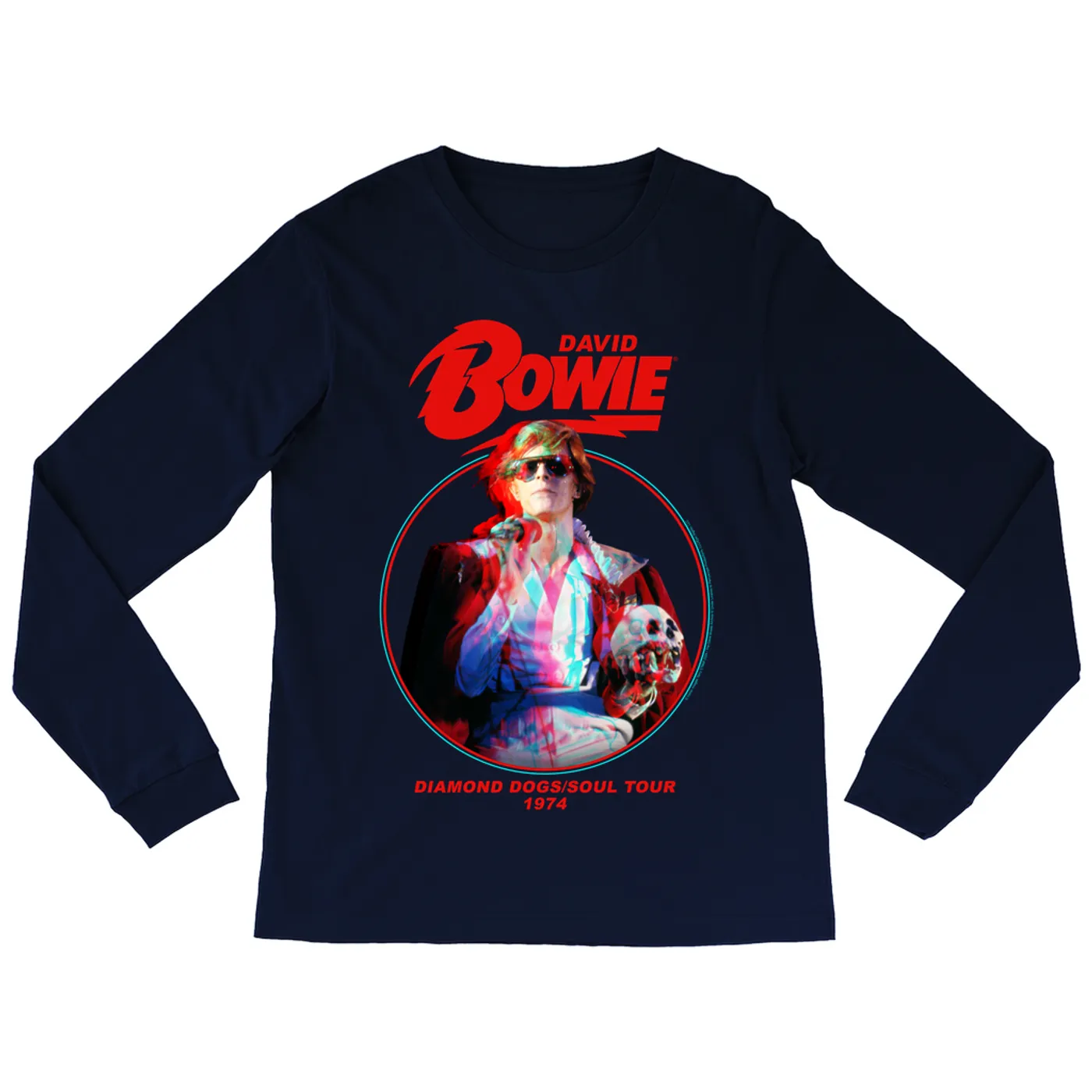 David Bowie Long Sleeve Shirt | Diamond Dogs Soul Tour 1974 David Bowie Shirt