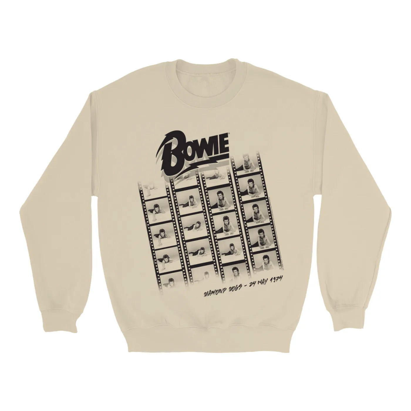 David Bowie Sweatshirt | Diamond Dogs Photographic Film Design 1974 David Bowie Sweatshirt