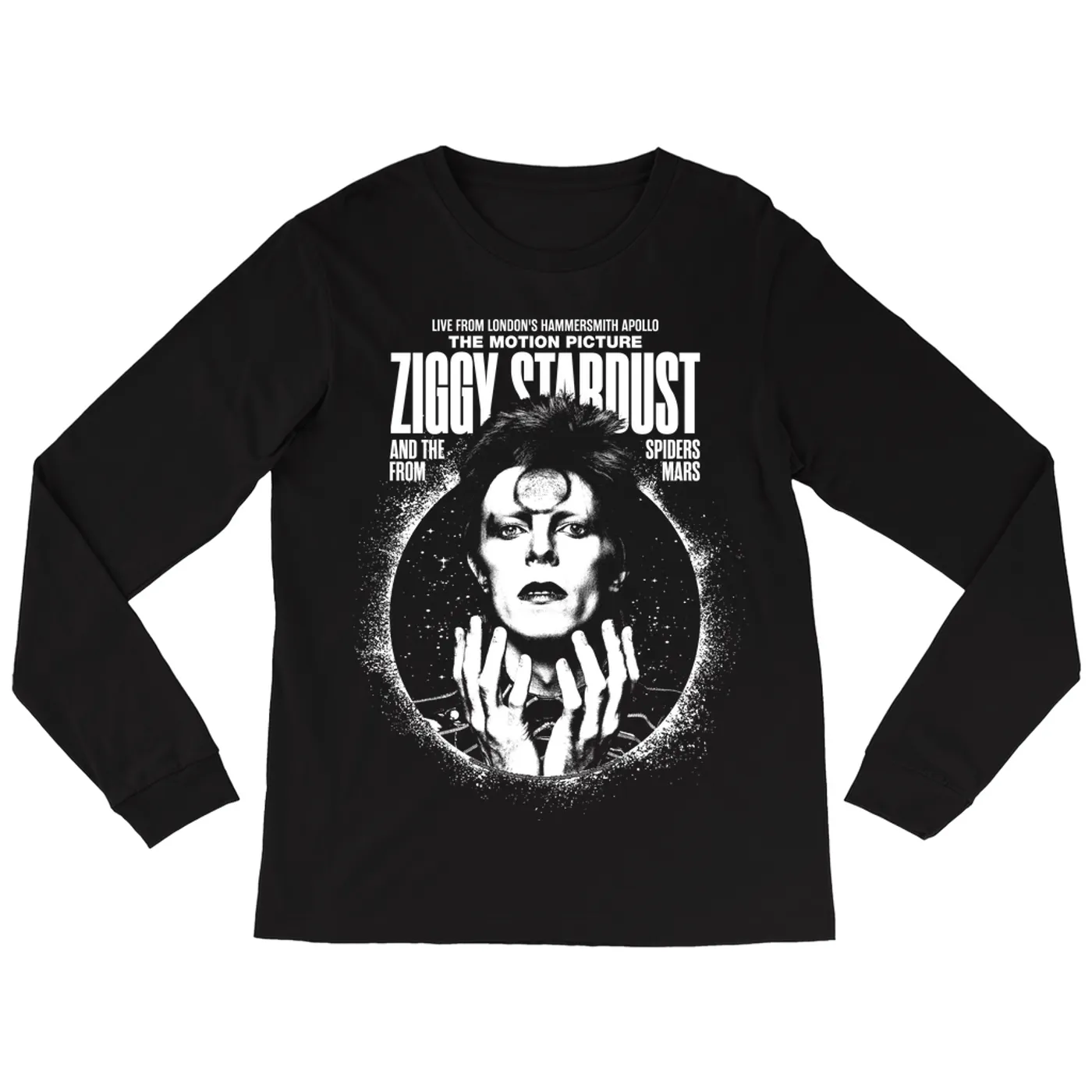 David Bowie Long Sleeve Shirt | Live From Hammersmith Apollo Ziggy Stardust And The Spiders From Mars Motion Picture David Bowie Shirt