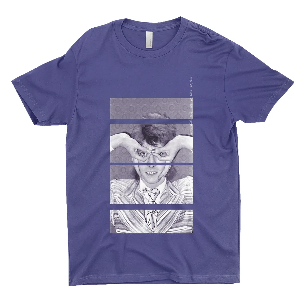 T-Shirt | Finger Glasses Segment Design Dark Shirt