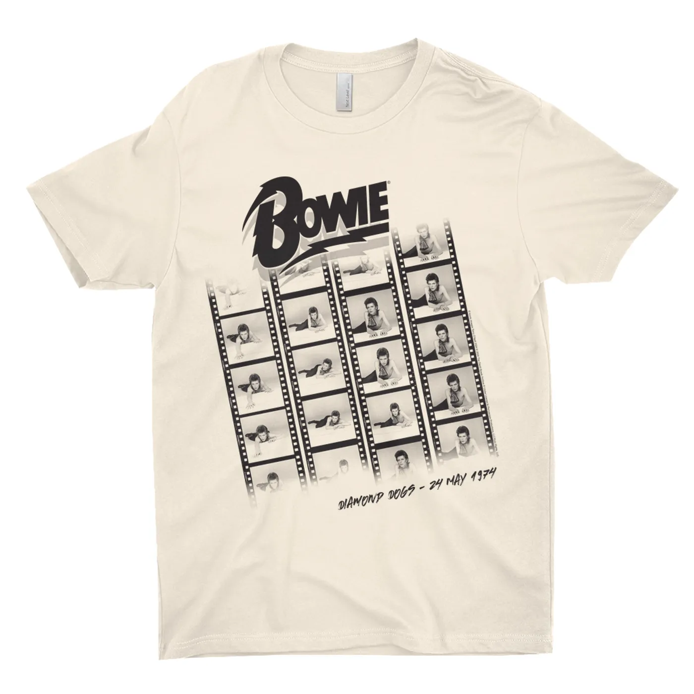 David Bowie T-Shirt | Diamond Dogs Photographic Film Design 1974 David Bowie Light Shirt