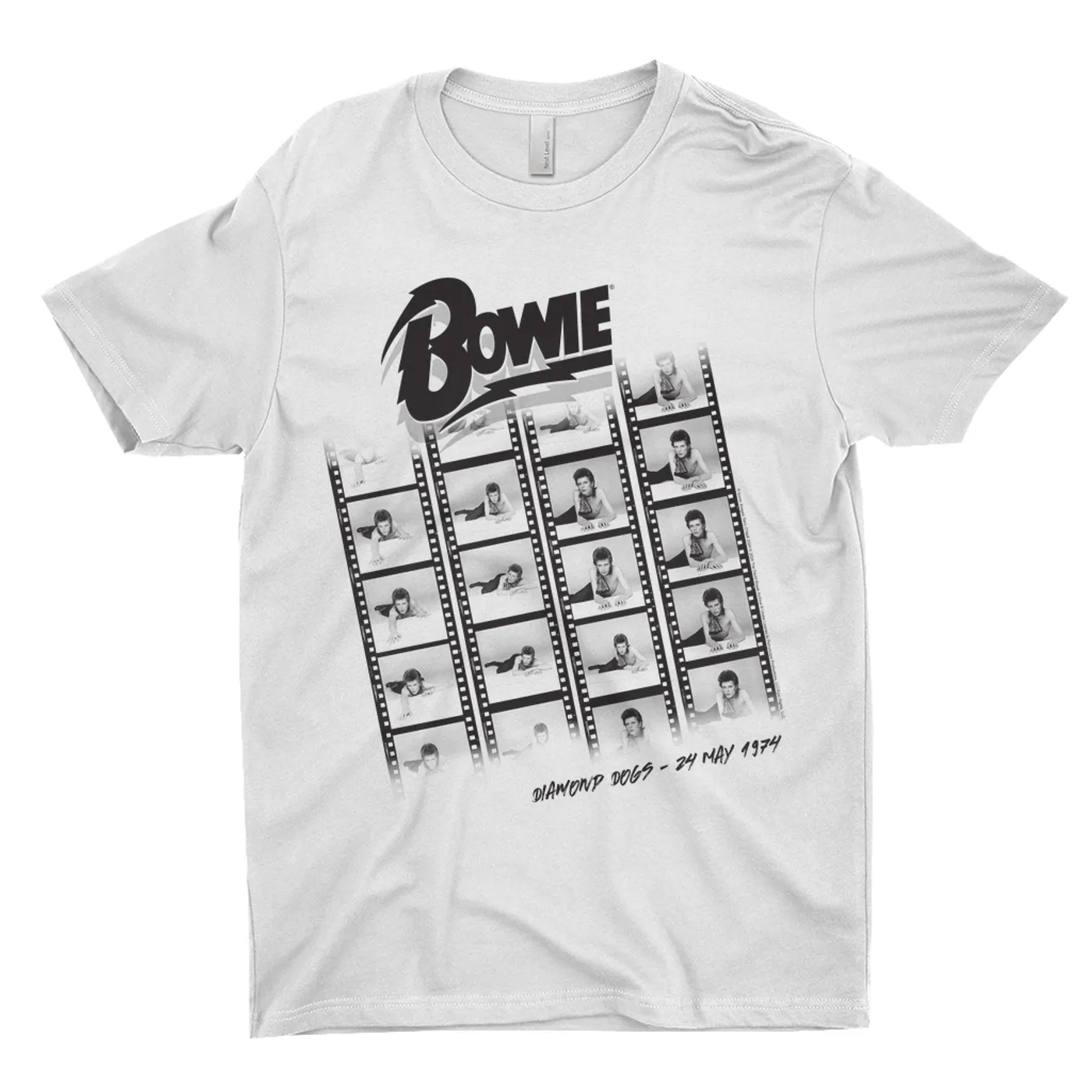 David Bowie T-Shirt | Diamond Dogs Photographic Film Design 1974 David Bowie Light Shirt