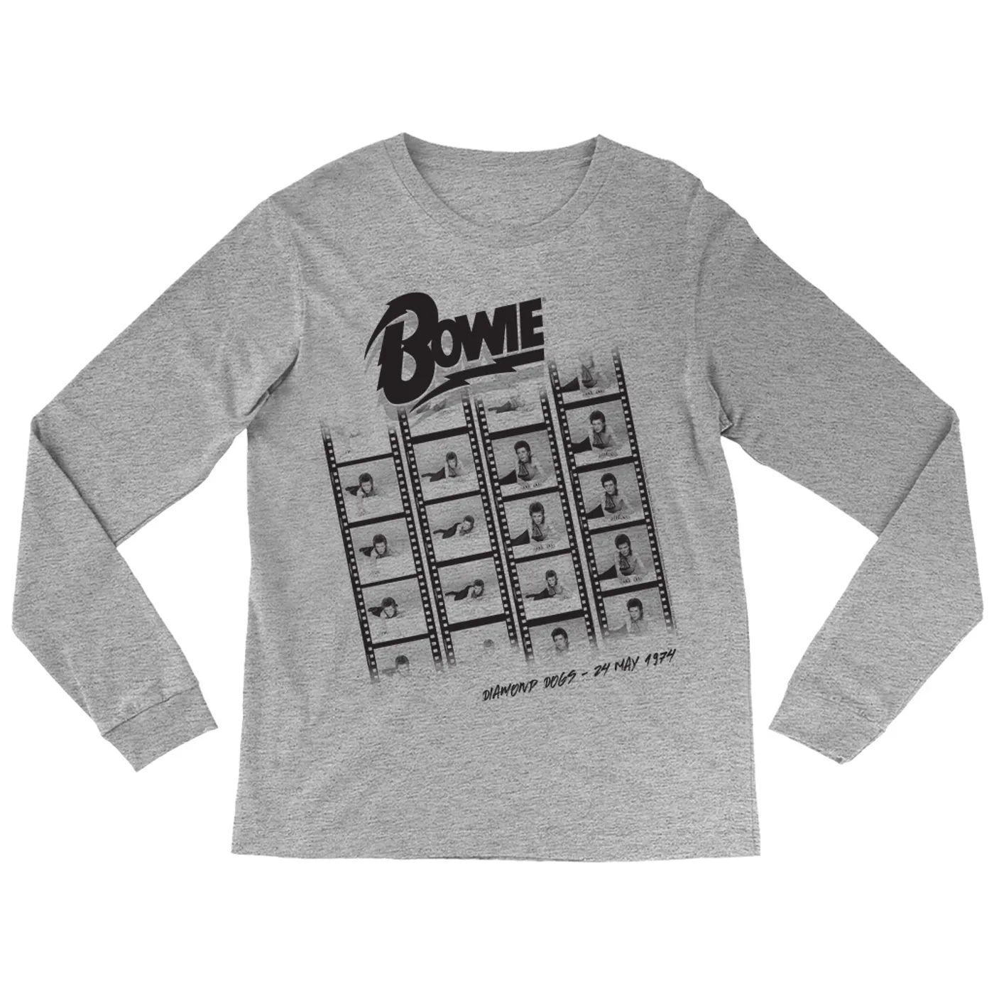 David Bowie Long Sleeve Shirt | Diamond Dogs Photographic Film Design 1974 David Bowie Shirt