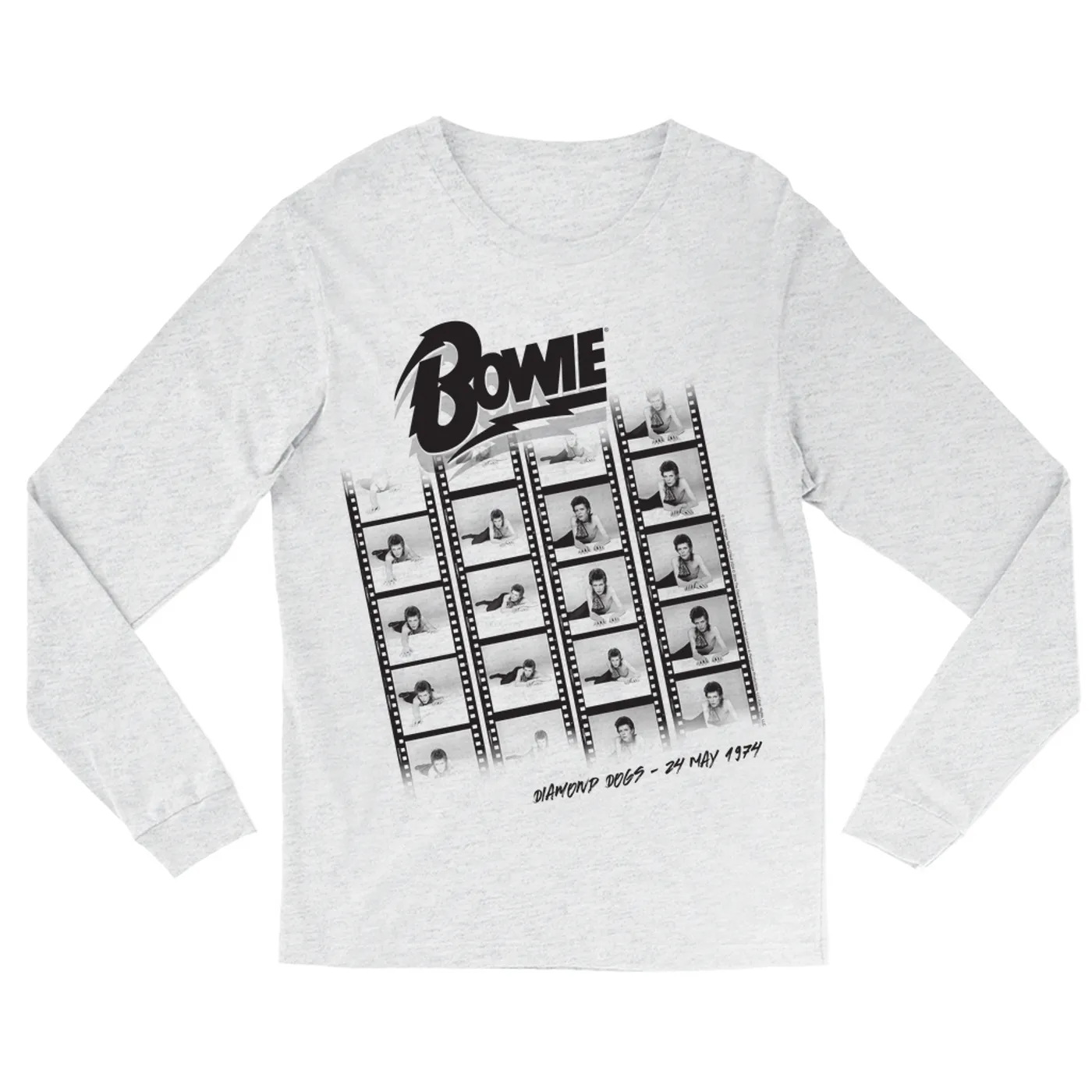David Bowie Long Sleeve Shirt | Diamond Dogs Photographic Film Design 1974 David Bowie Shirt