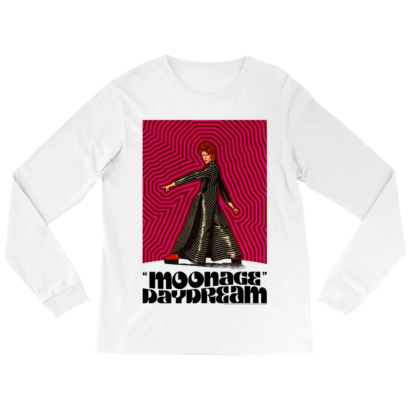 David Bowie Long Sleeve Shirt | Moonage Daydream Artwork Design David Bowie Shirt
