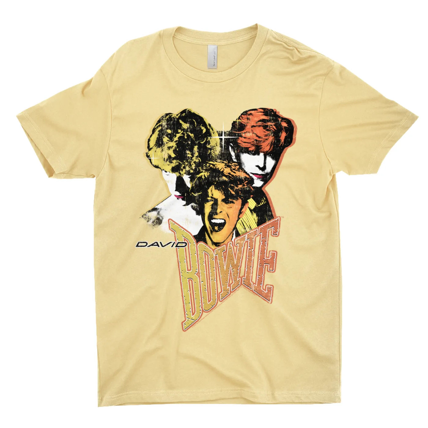 David Bowie T-Shirt | Let's Dance Era Collage Distressed (Merchbar Exclusive) David Bowie Light Shirt