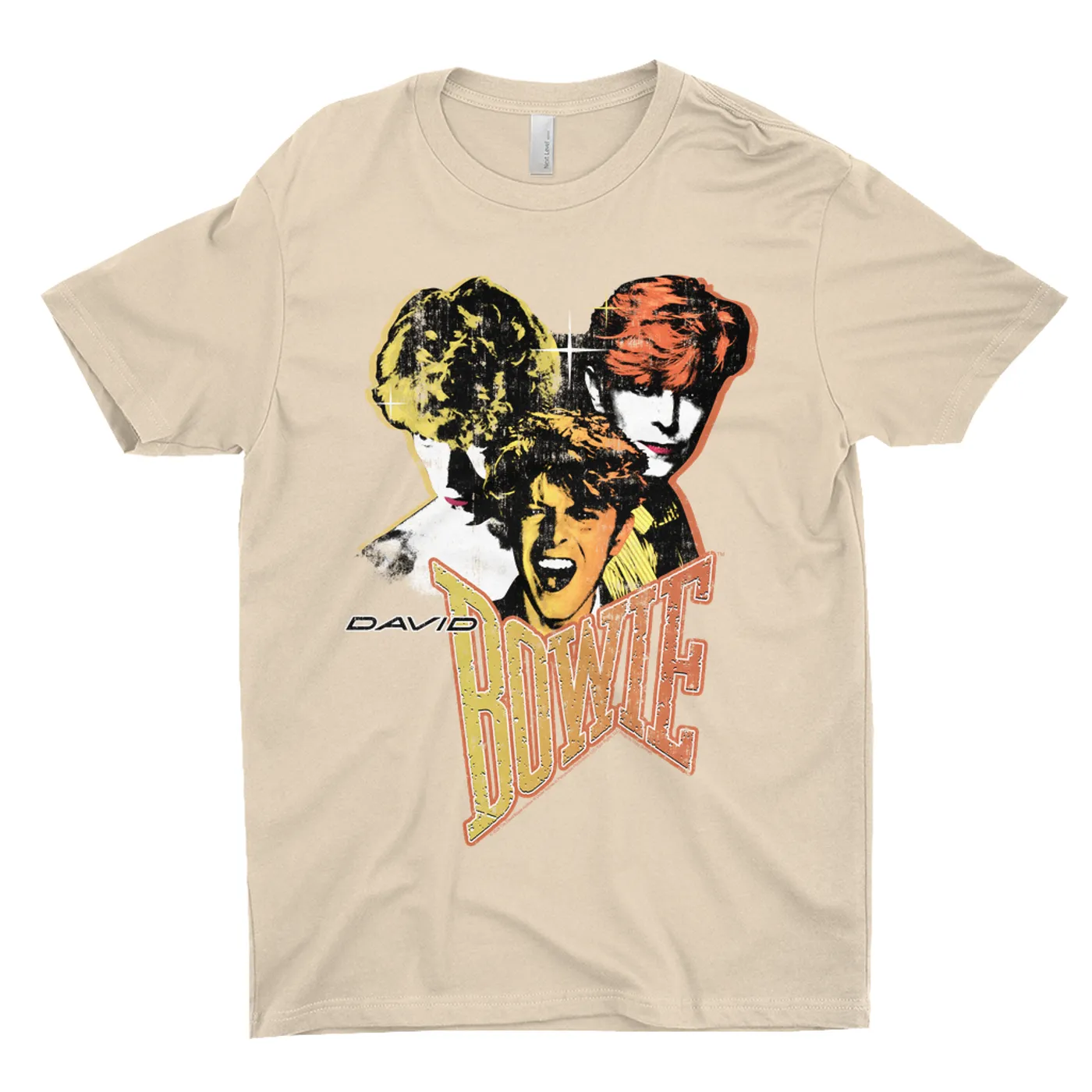 David Bowie T-Shirt | Let's Dance Era Collage Distressed (Merchbar Exclusive) David Bowie Light Shirt
