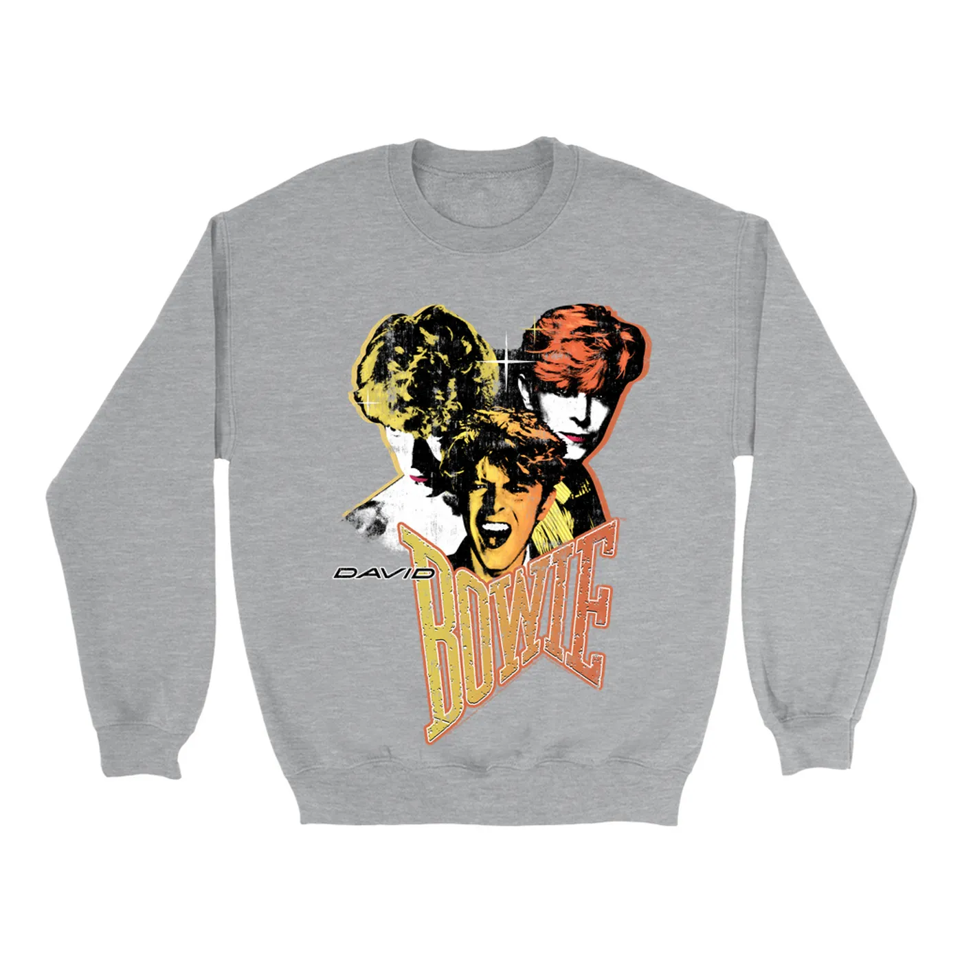 David Bowie Sweatshirt | Let's Dance Era Collage Distressed (Merchbar Exclusive) David Bowie Sweatshirt