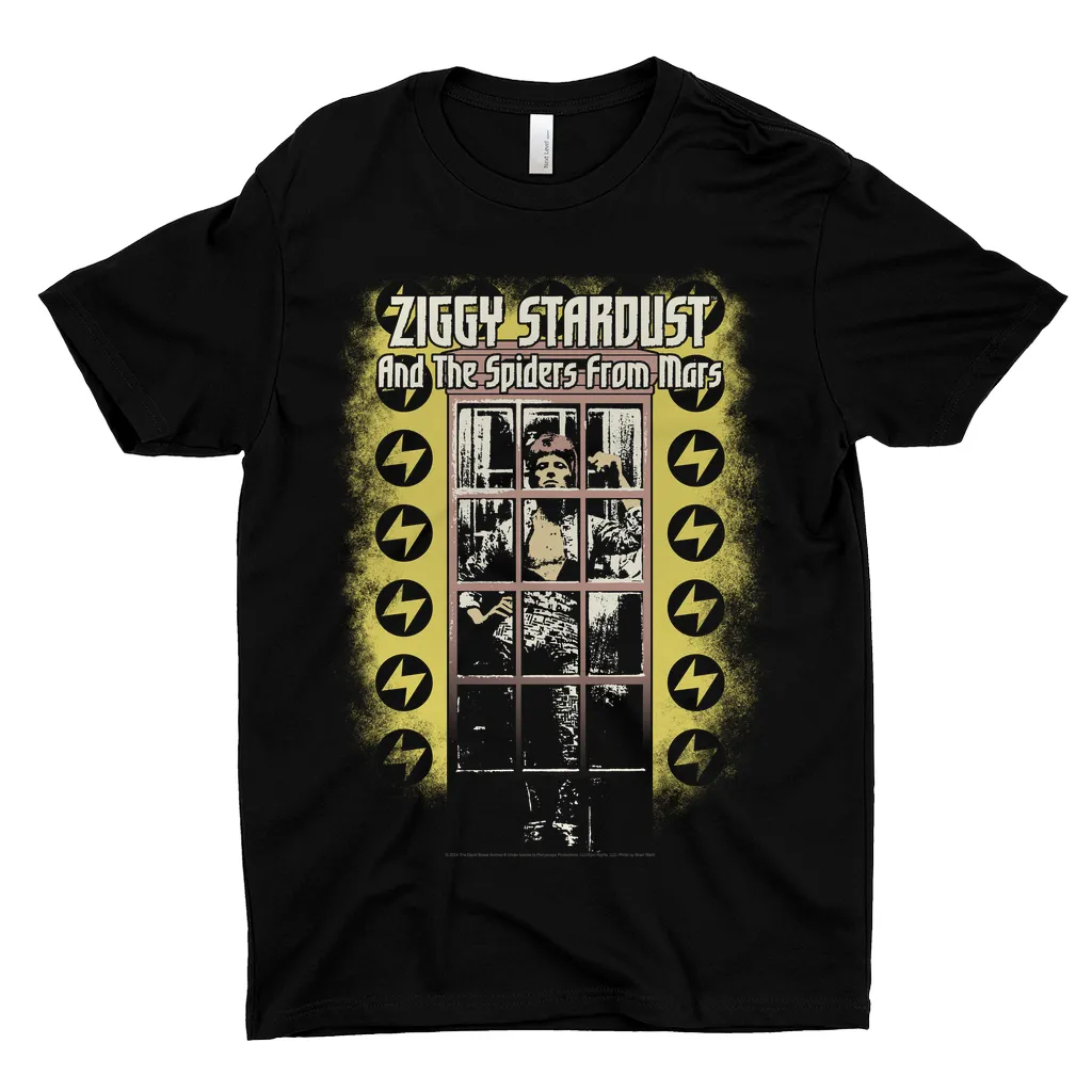 T-Shirt | Album Design Ziggy Stardust Distressed Dark Shirt