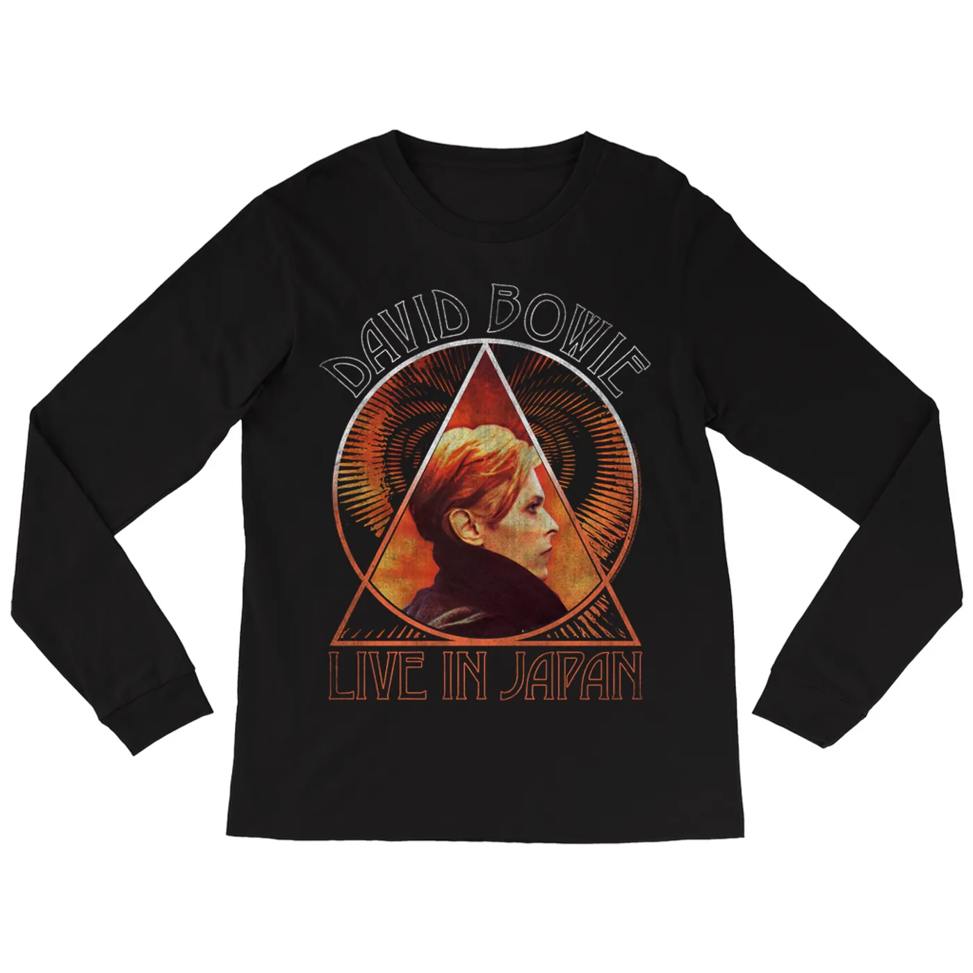 David Bowie Long Sleeve Shirt | Live In Japan Low Album Distressed David Bowie Shirt