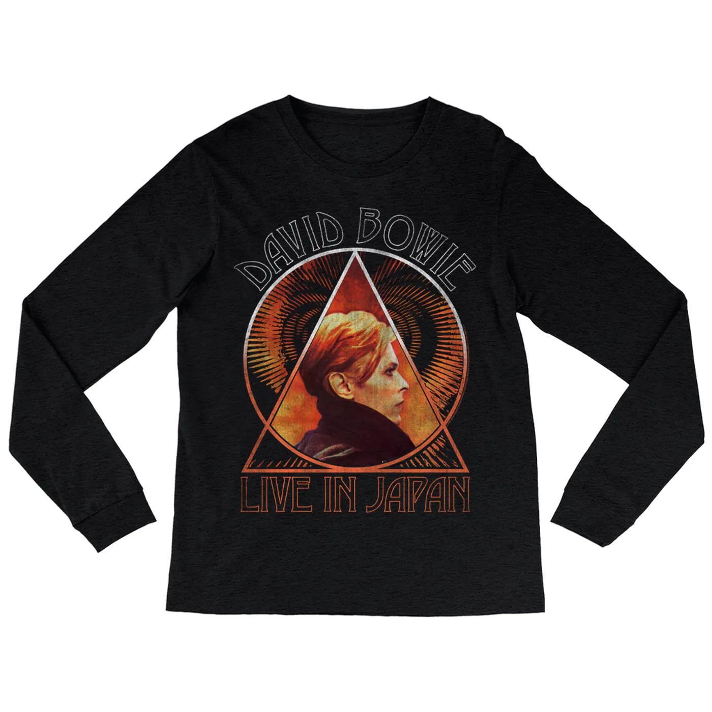 David Bowie Long Sleeve Shirt | Live In Japan Low Album Distressed David Bowie Shirt