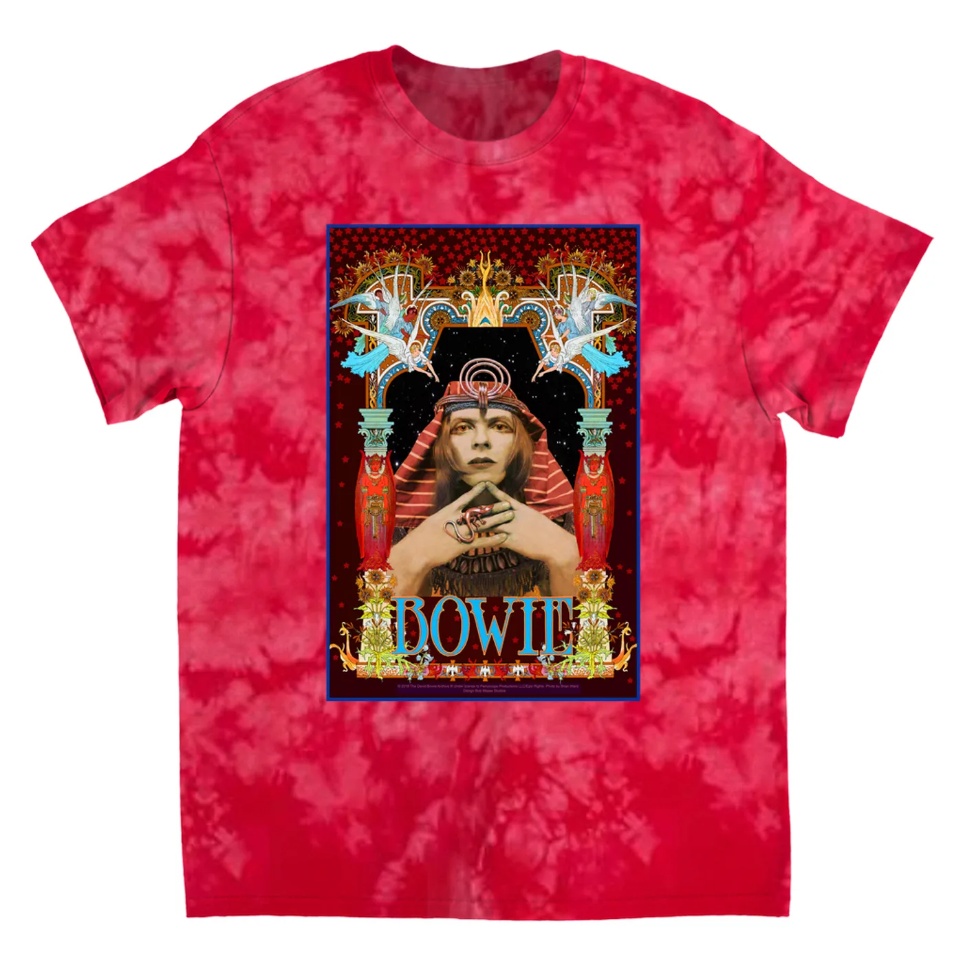 David Bowie T-Shirt | Egyptian Bowie Artwork David Bowie Tie Dye Shirt